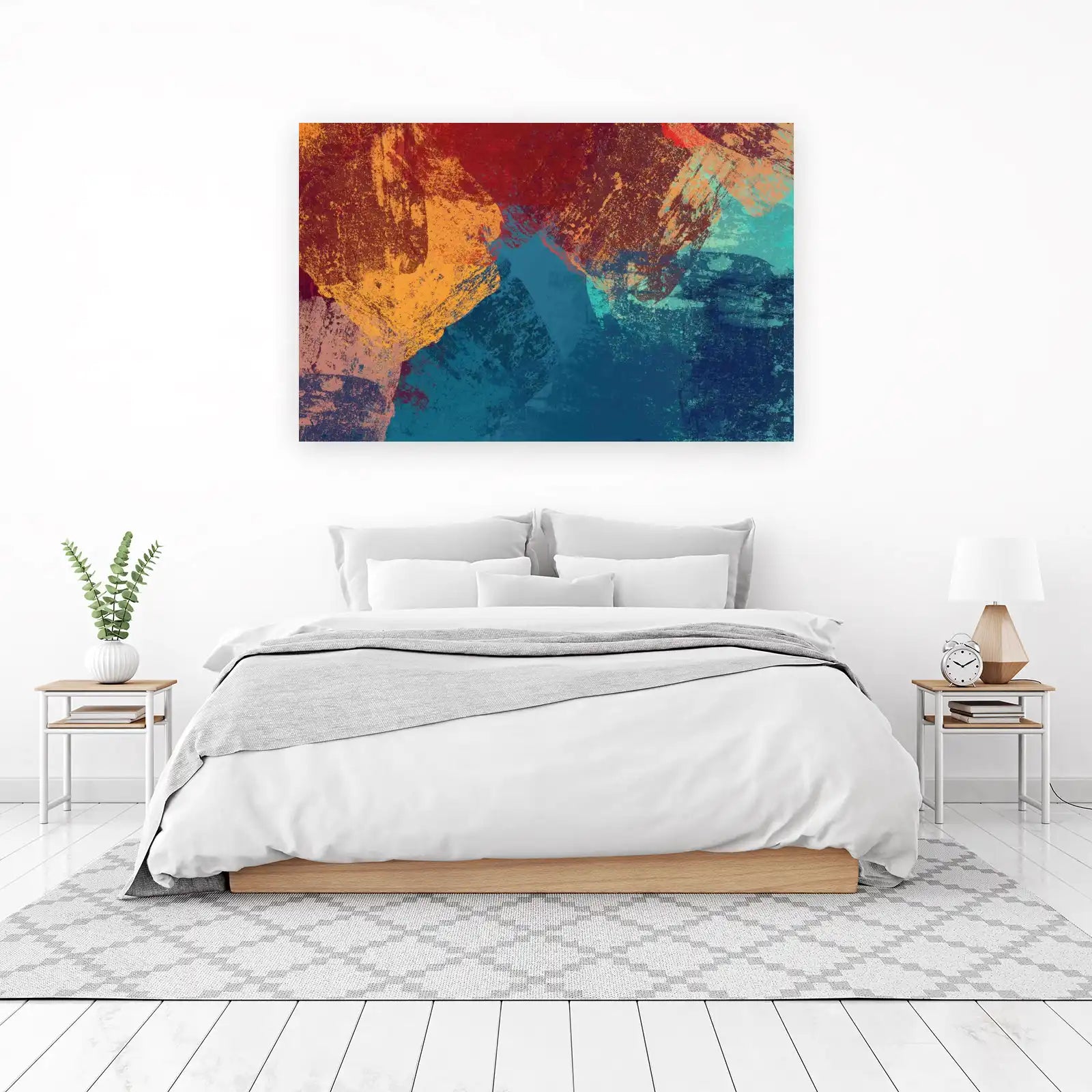 Vibrant Abstract Splash Wall Art