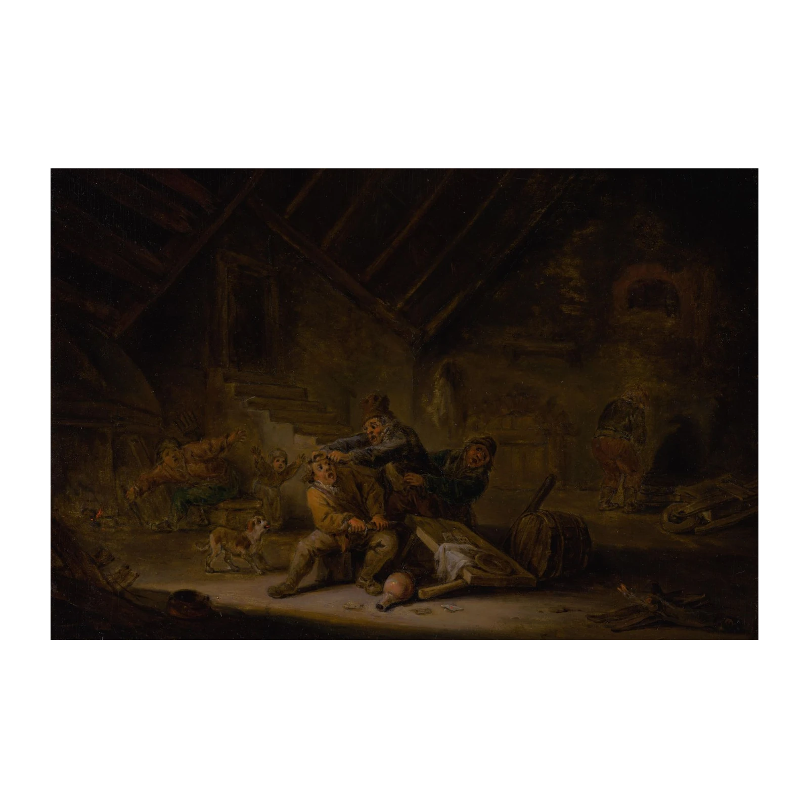 Vintage Tavern Scene Wall Art
