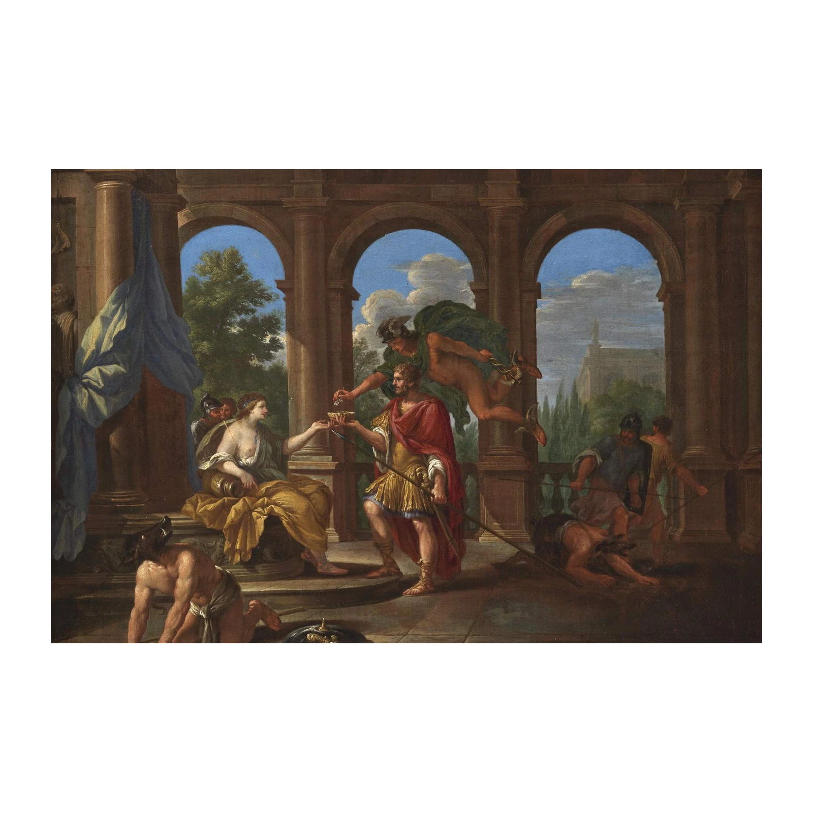 Ancient Roman Mythological Scene Wall Art