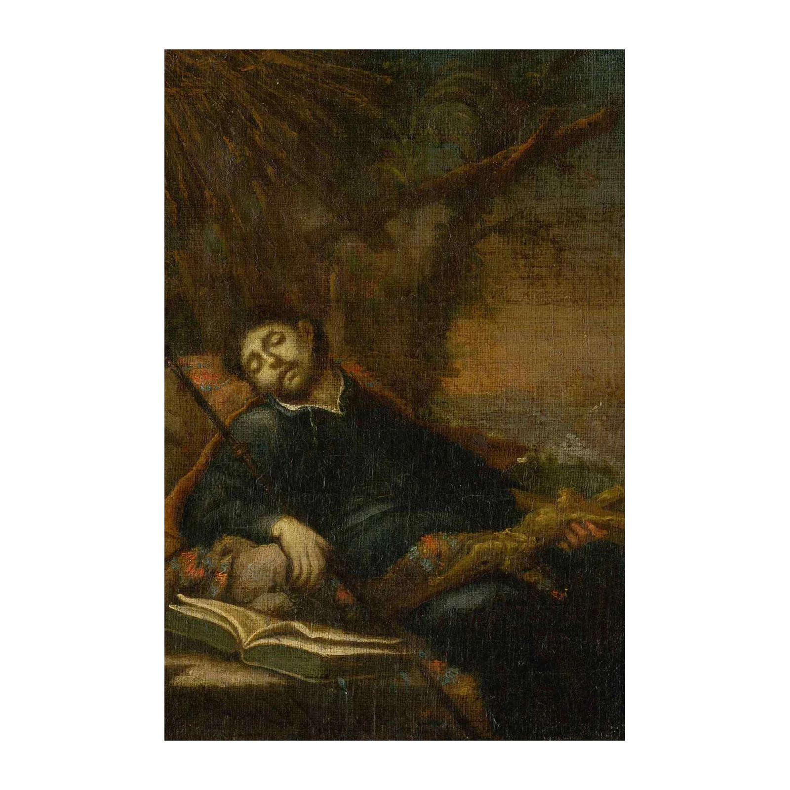Sleeping Prophet Serene Portrait Wall Art