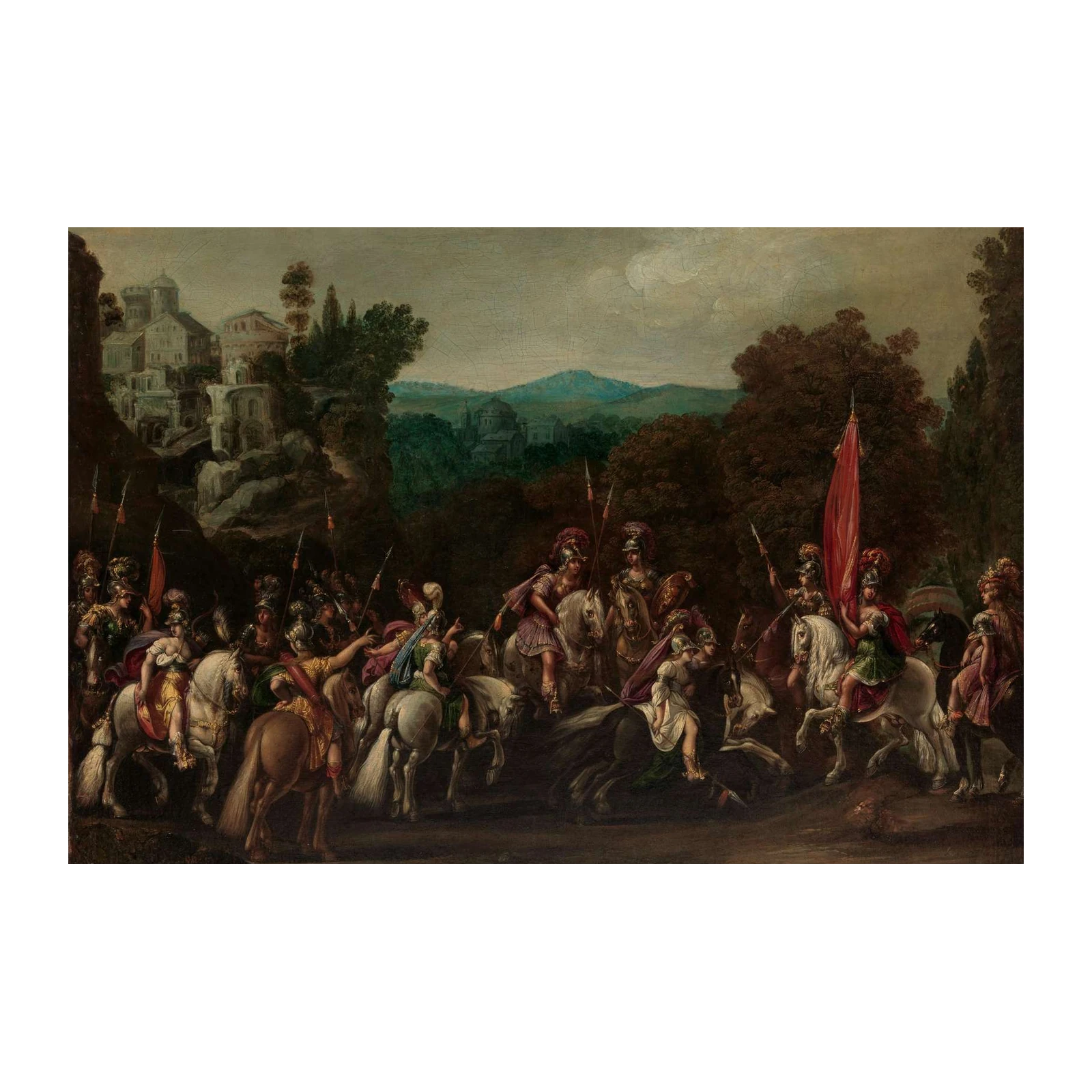 Historical Cavalry Grand Scene Wall Art