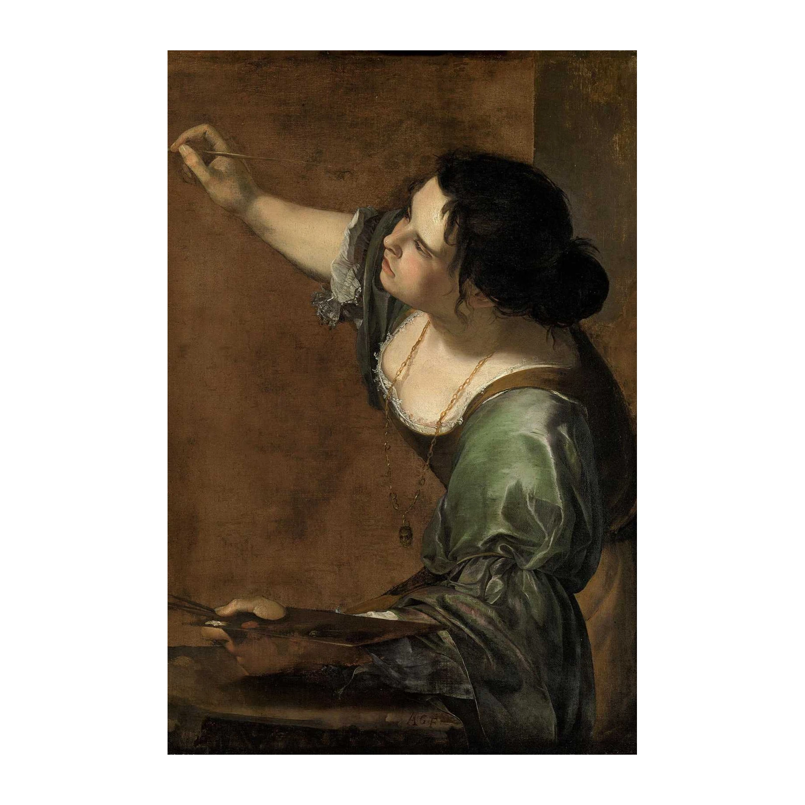 Baroque Artist Self-Portrait Wall Art