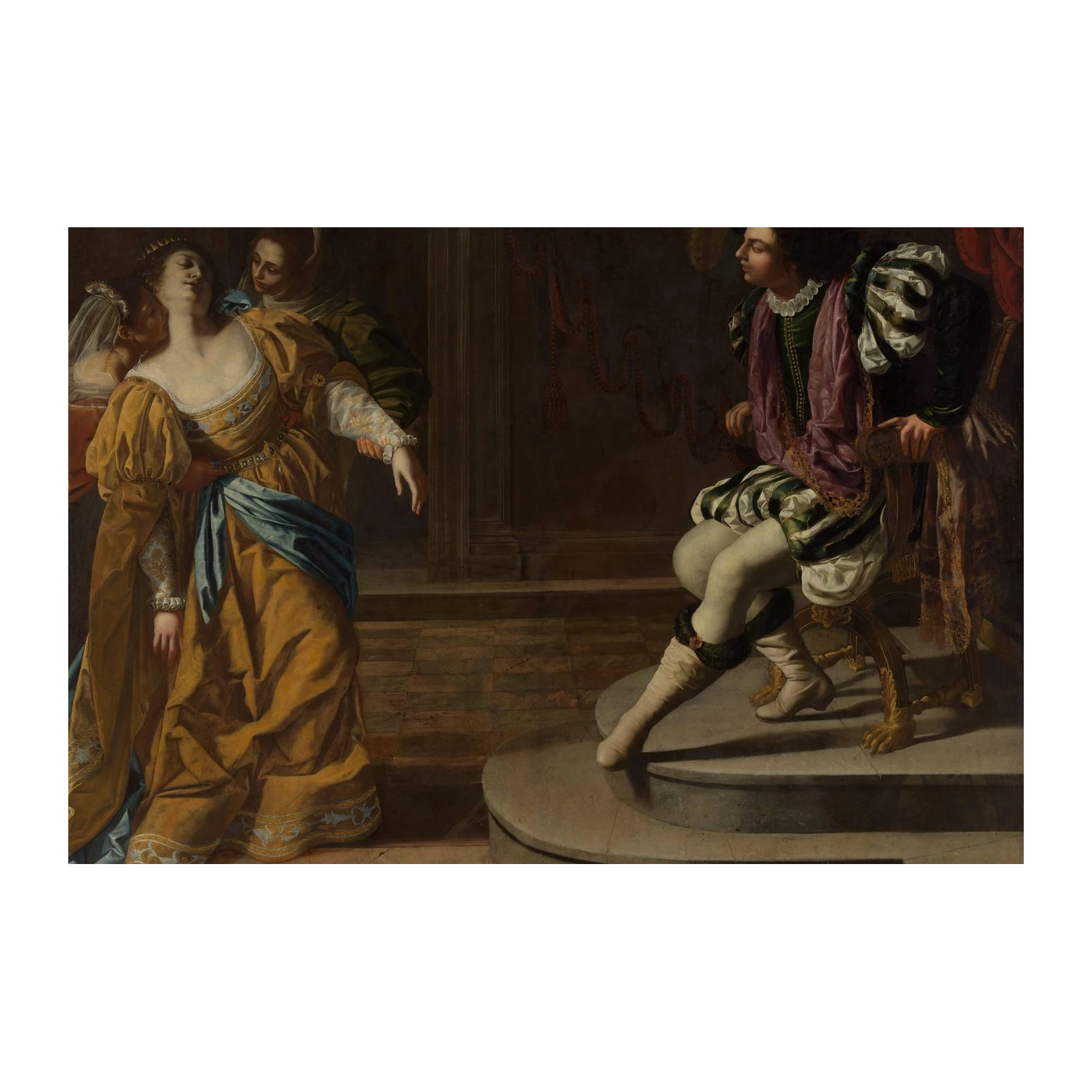 Baroque Drama Scene Wall Art