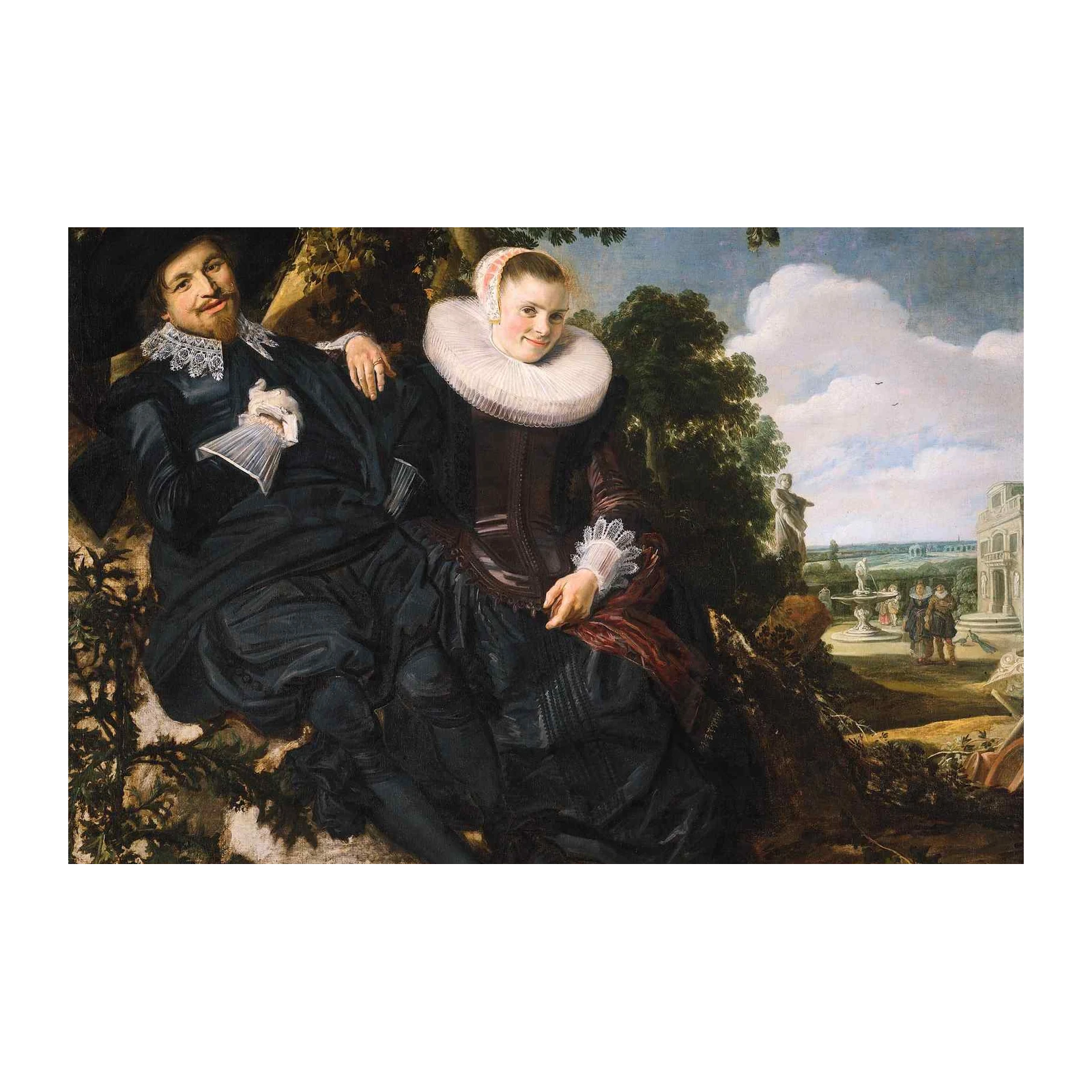 Elegant Couple Renaissance Portrait Wall Art