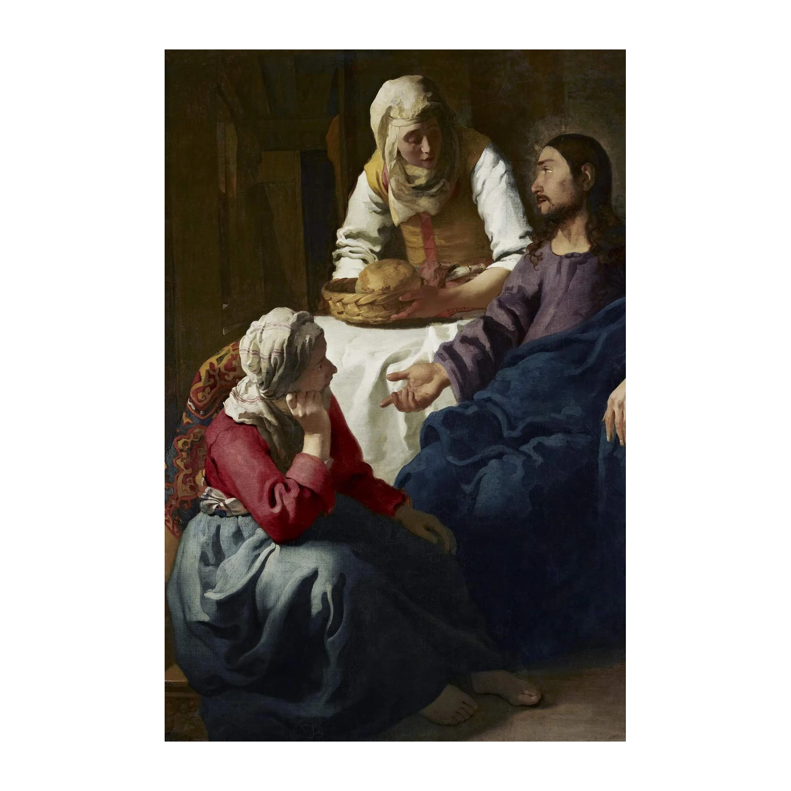 Christ and the Women Martha and Mary Wall Art
