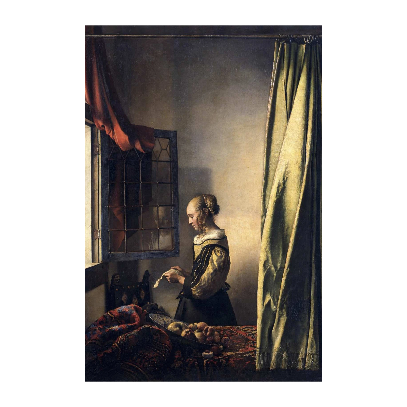 Vermeer's Woman Reading a Letter Wall Art