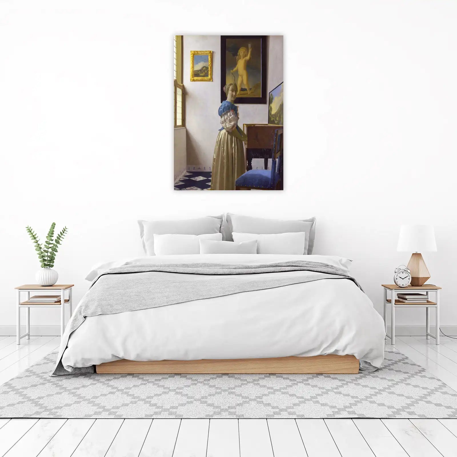 Masterpiece Woman Playing Virginal Wall Art
