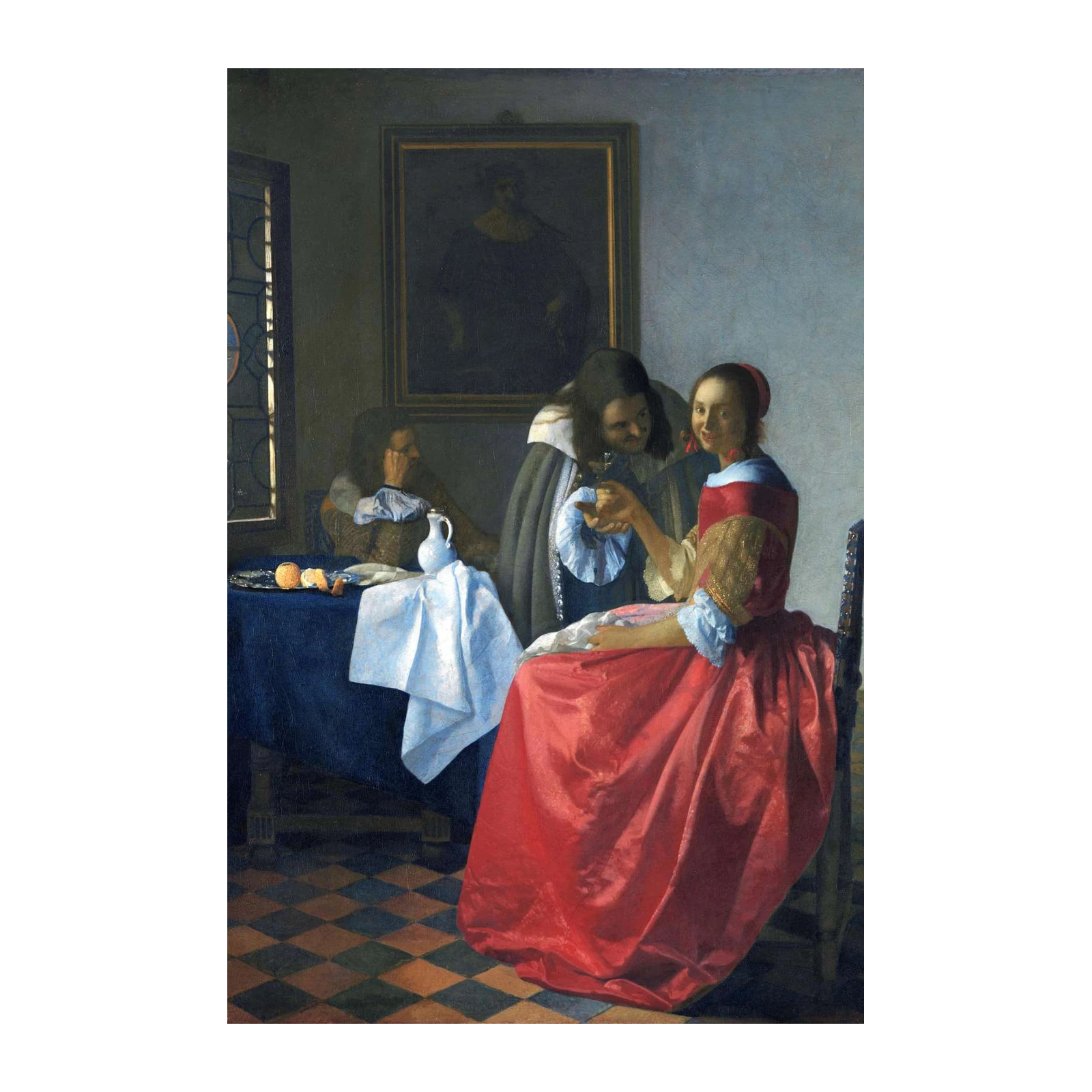 Vermeer "The Glass of Wine" Wall Art