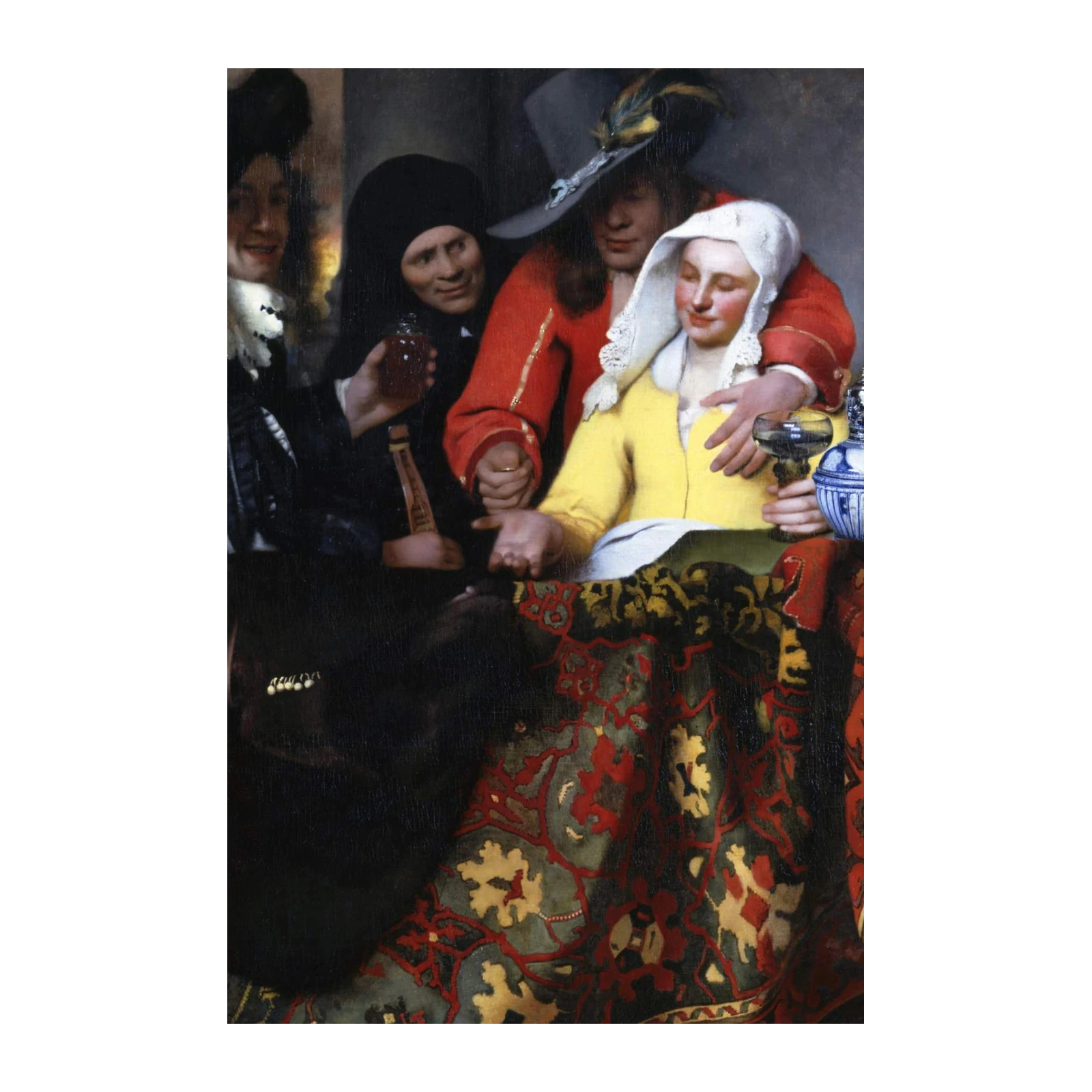 Intriguing Scene of Revelry Oil Painting Wall Art
