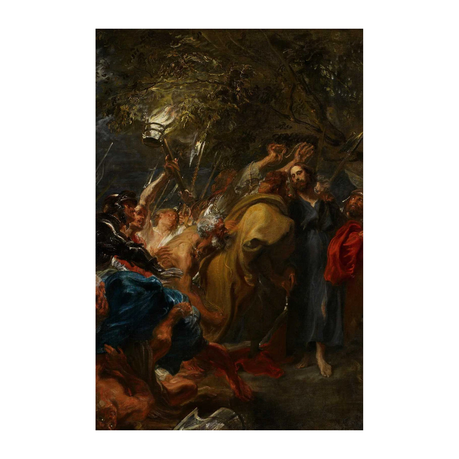 Biblical Art Jesus Capture Baroque Wall Art
