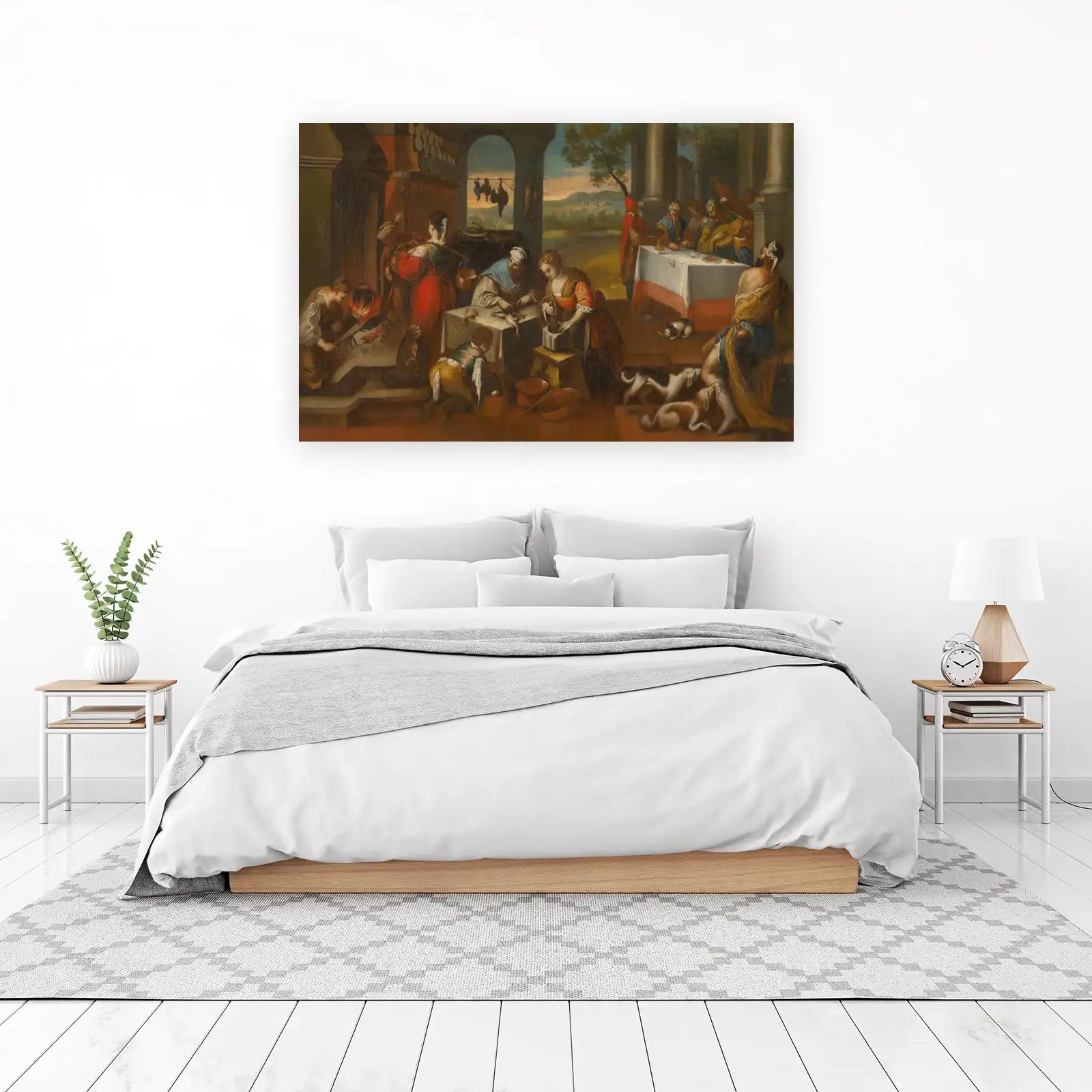 Vintage Kitchen Scene Wall Art