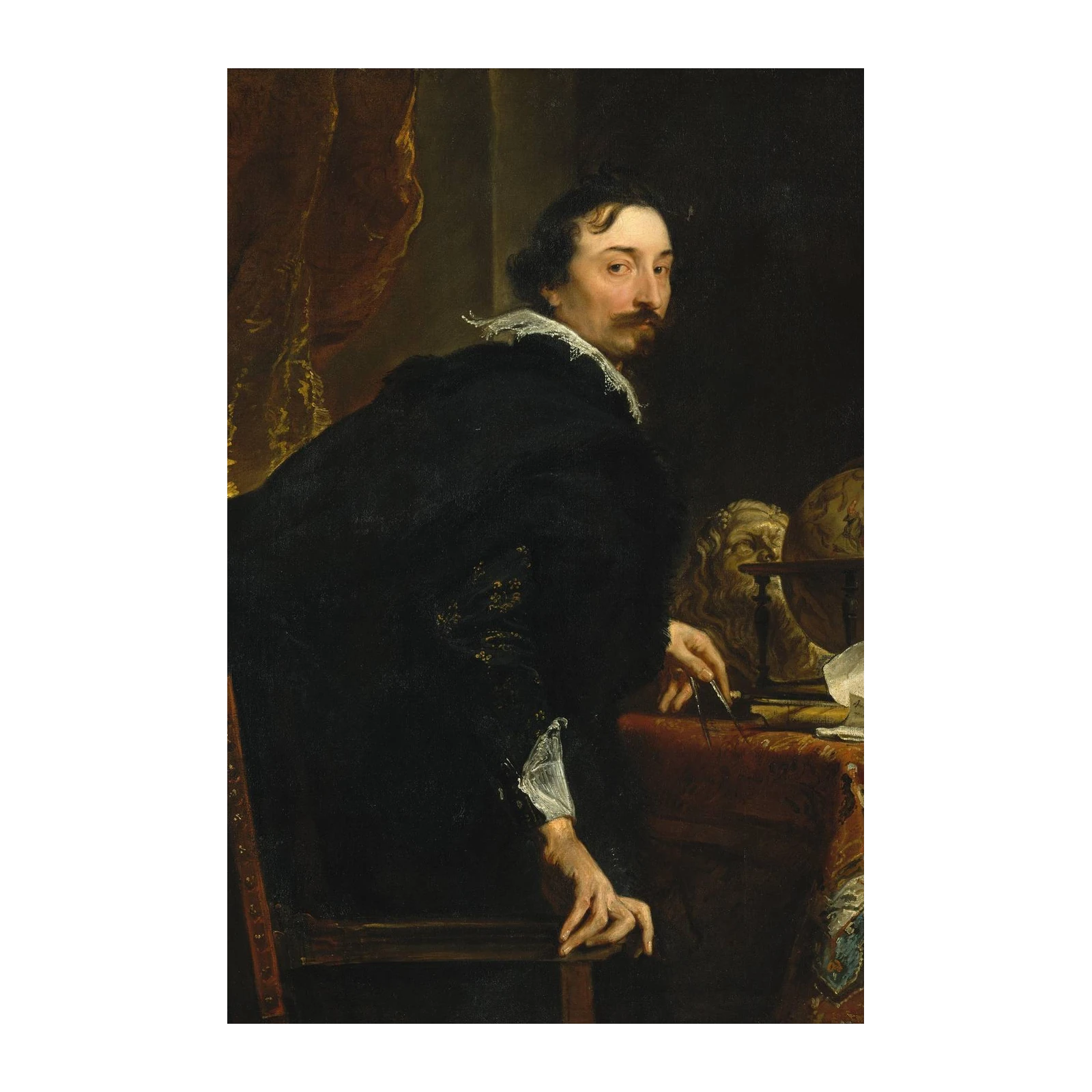 Renaissance Scholar Portrait Wall Art