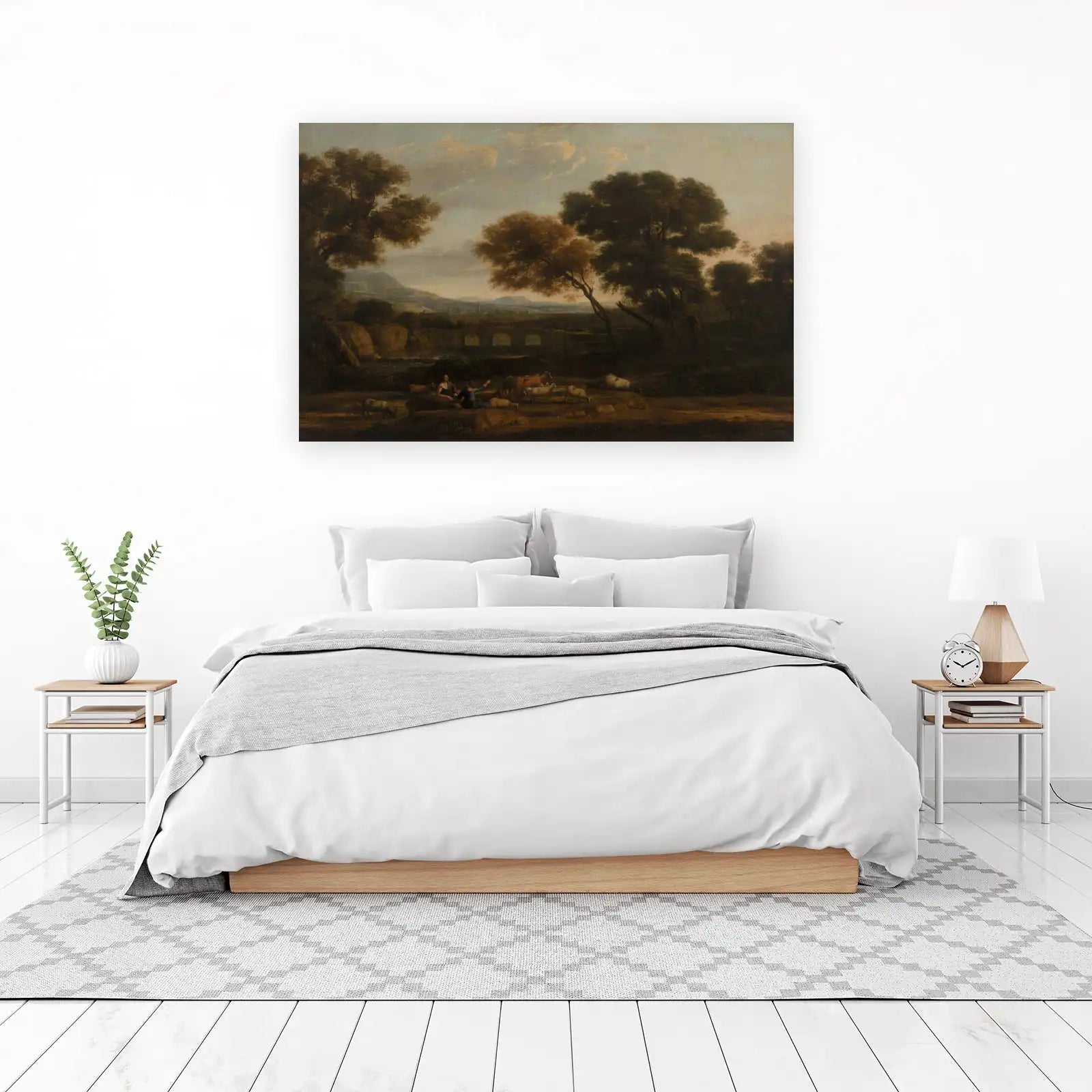 Pastoral Landscape with Figures Wall Art