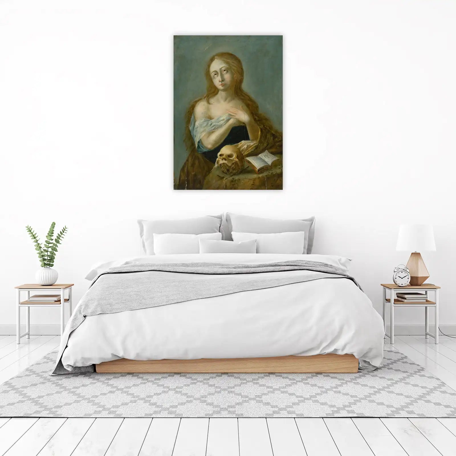 Sorrowful Madonna & Skull Wall Art