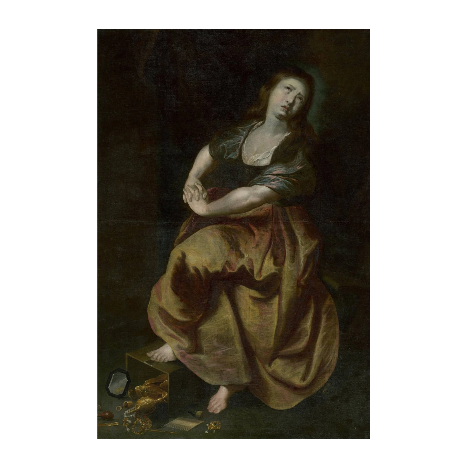 Baroque Mourning Woman Wall Art for Sale
