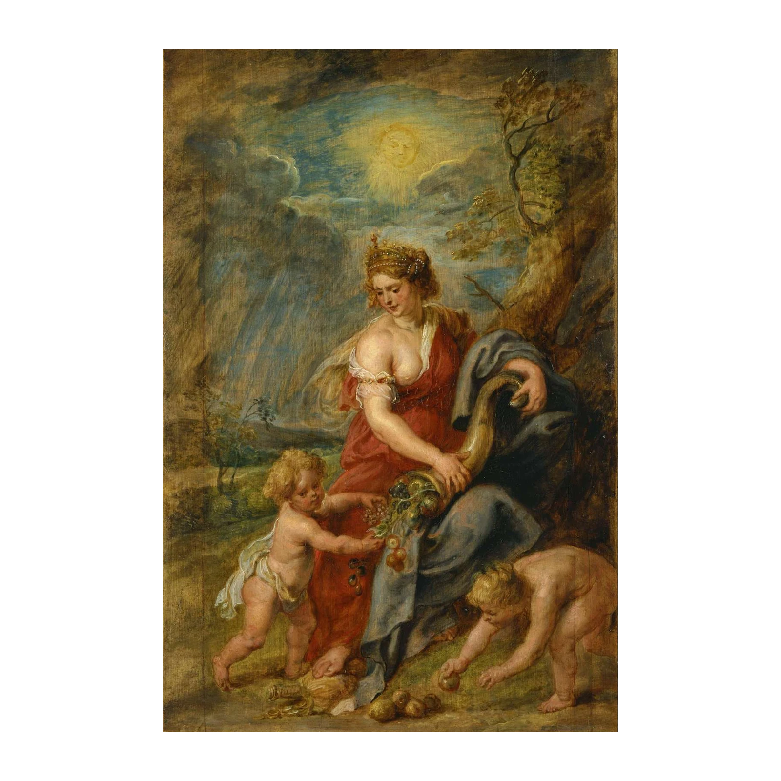 Abundance Allegory Baroque Art Wall Art
