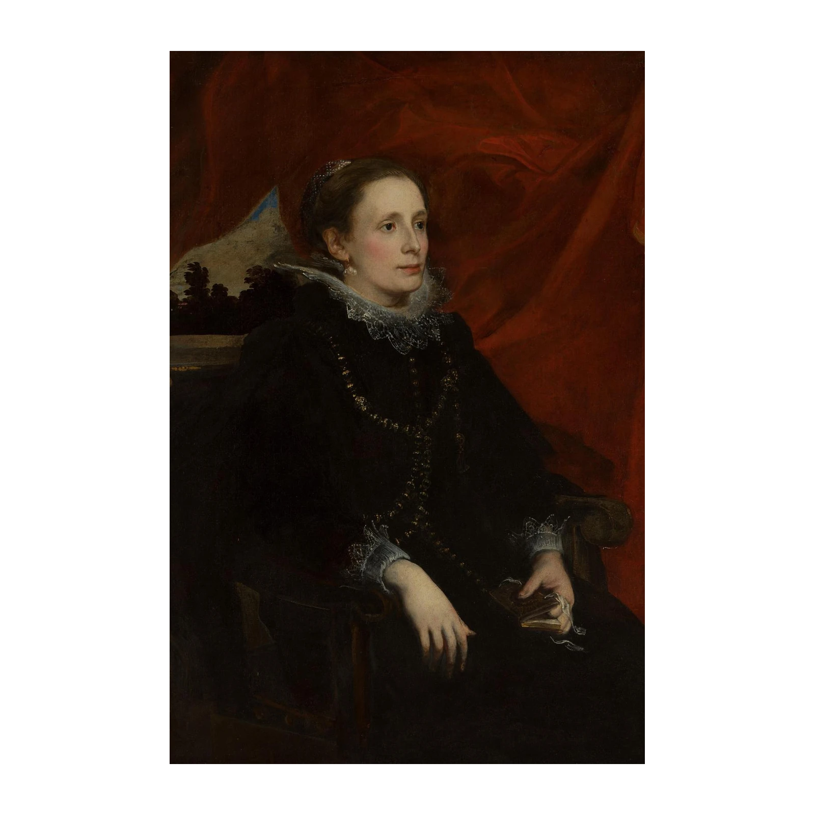 Elegant Woman Portrait Renaissance Art Wall Art