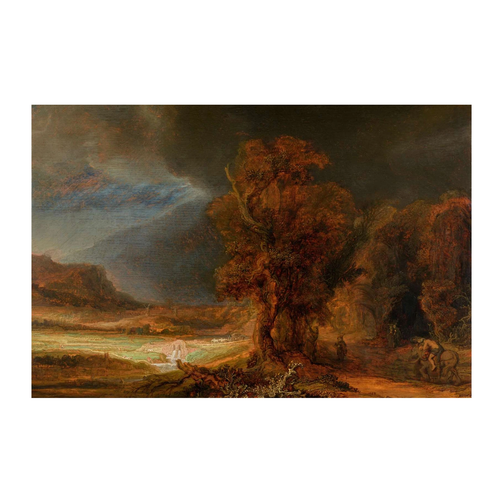 Dramatic Landscape with Stormy Skies Wall Art