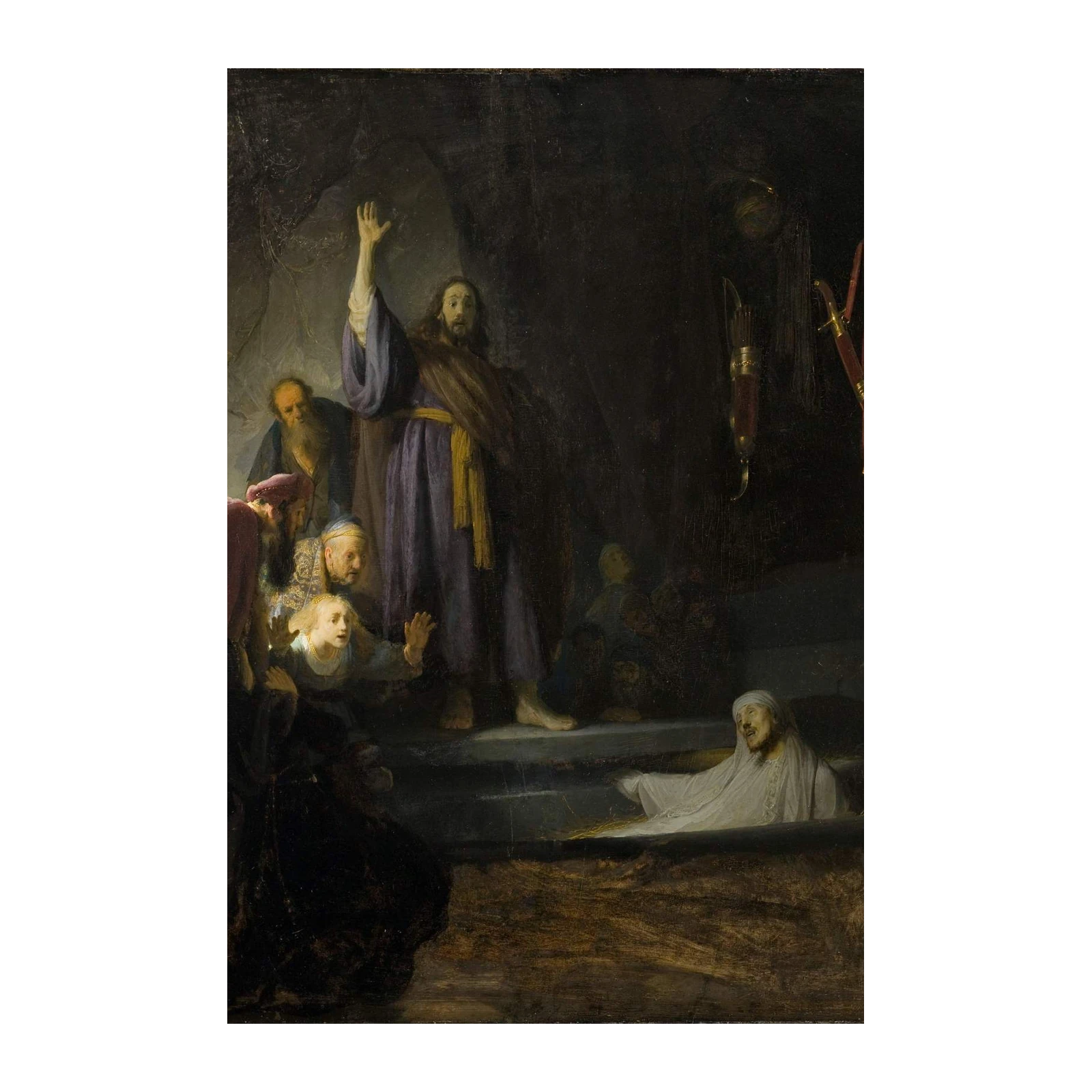 Rembrandt's Resurrection of Lazarus Wall Art