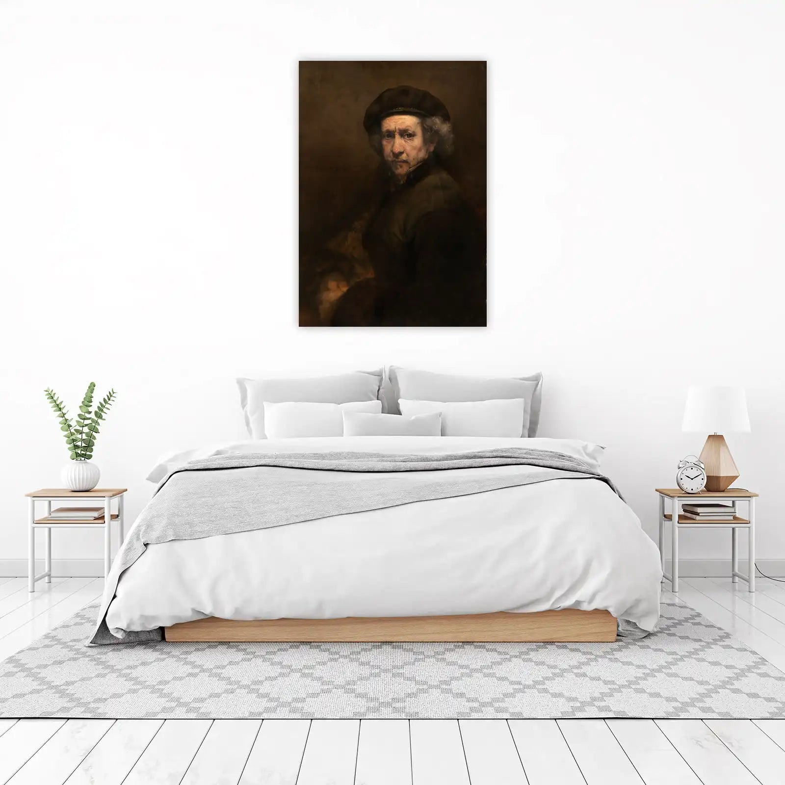 Rembrandt Self-Portrait Dark Academia Wall Art