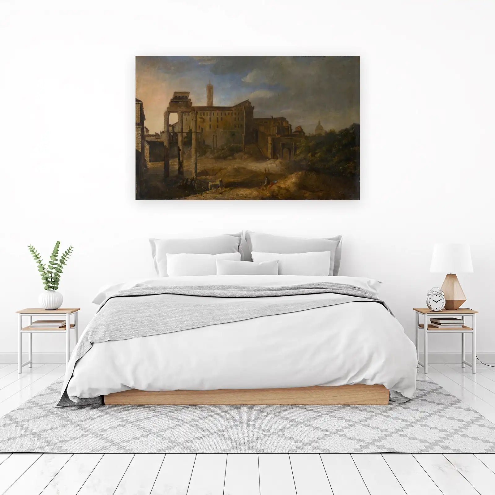 Ancient Roman Ruins Landscape Wall Art