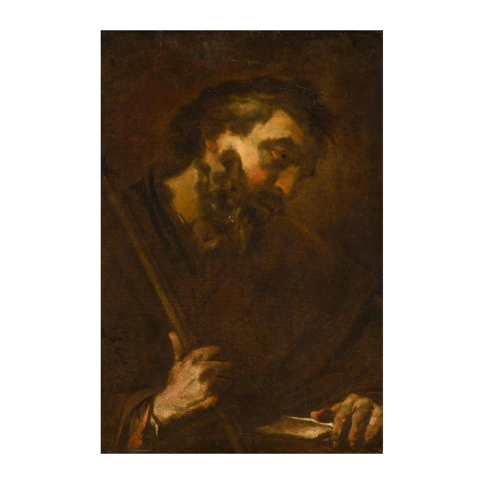 Baroque Saint Study Wall Art