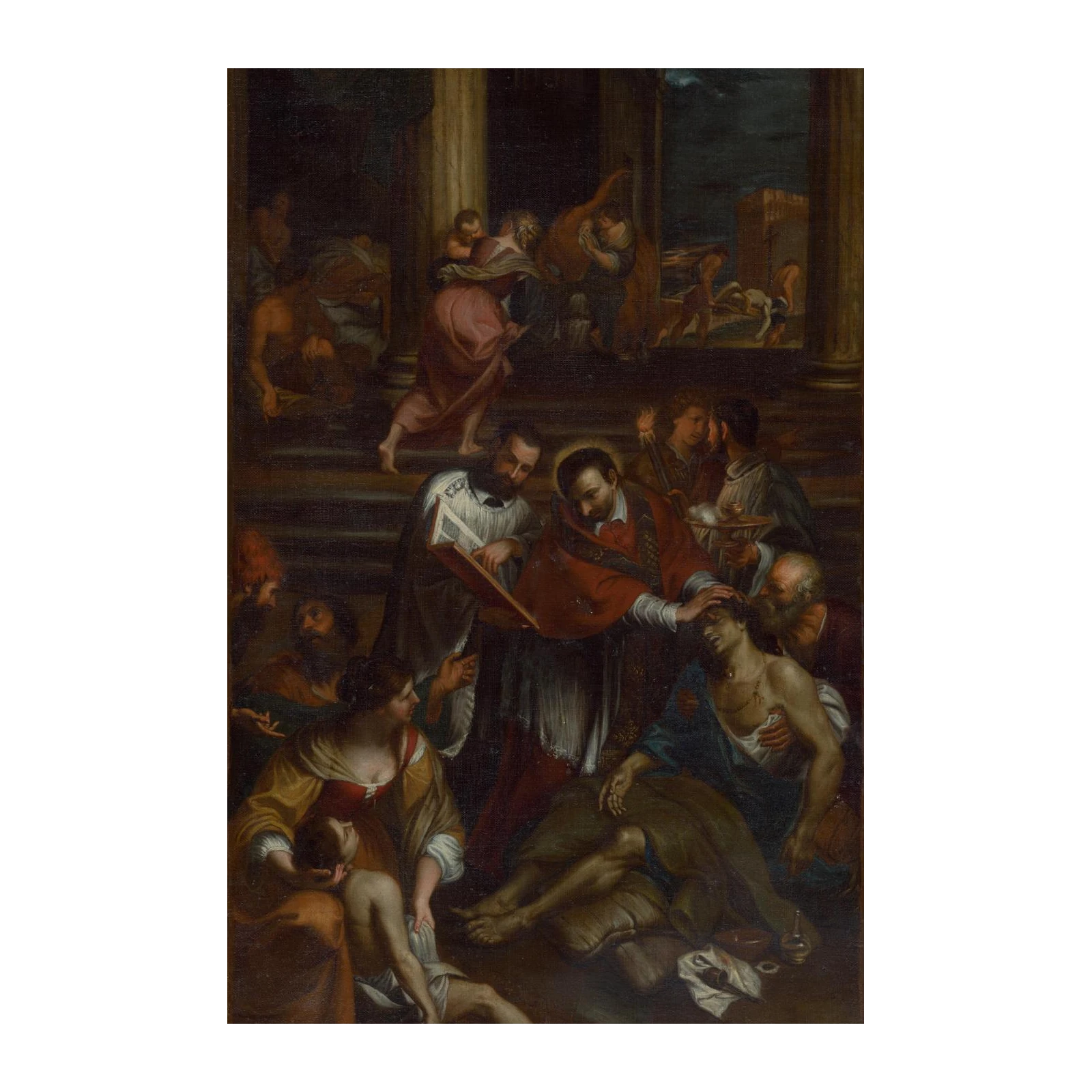 Sacred Healing Scene Baroque Wall Art