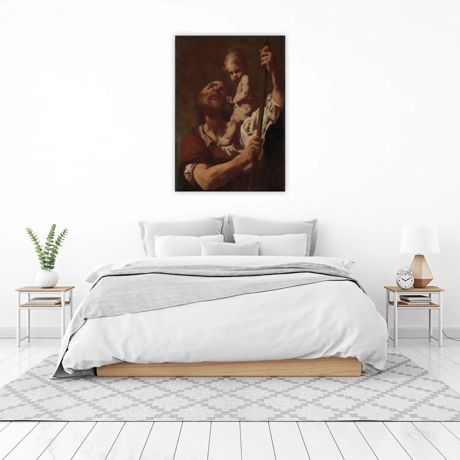 St. Christopher & Child Baroque Wall Art