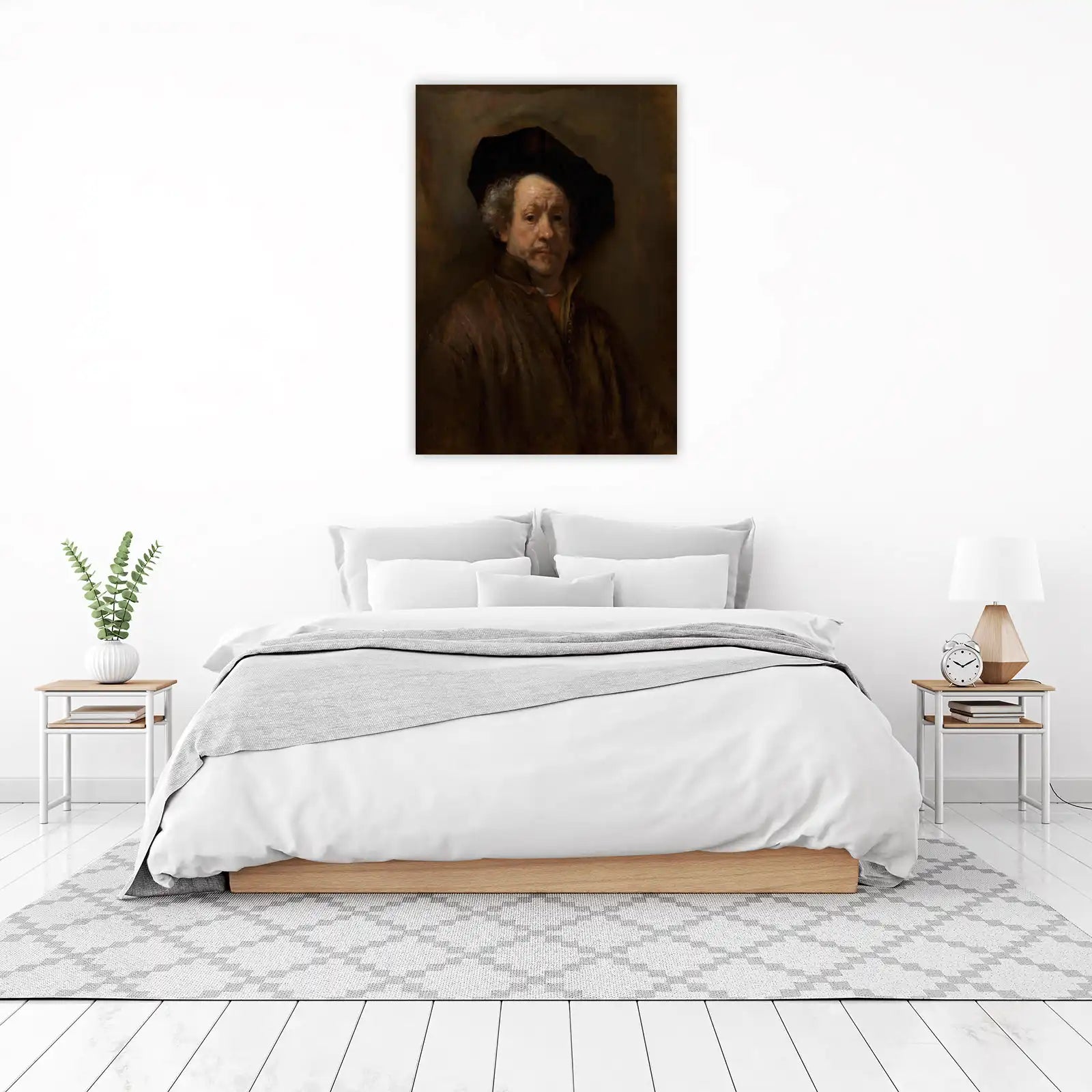 Rembrandt Self Portrait Dark Hat Wall Art