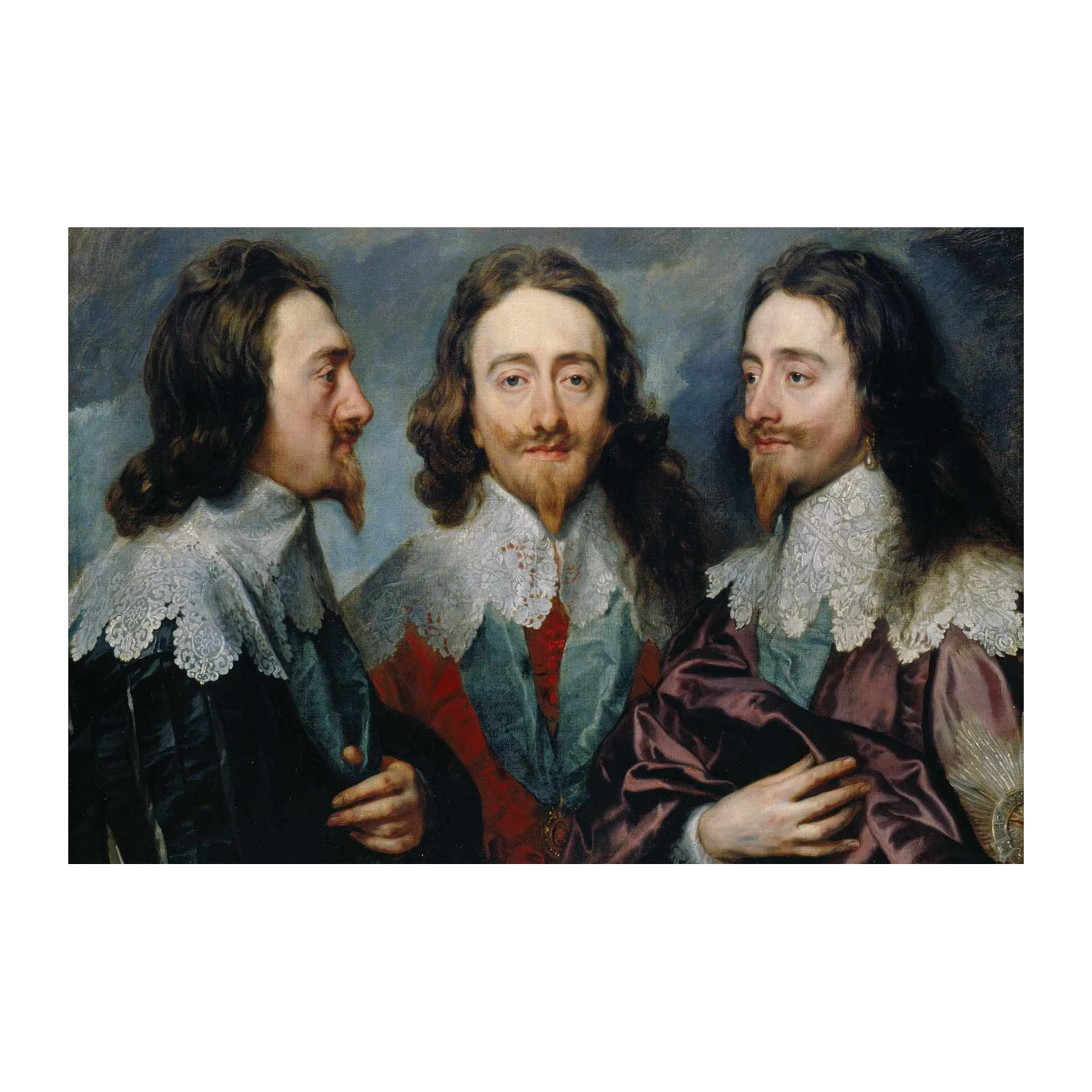 Royal Trio Portrait Baroque Wall Art