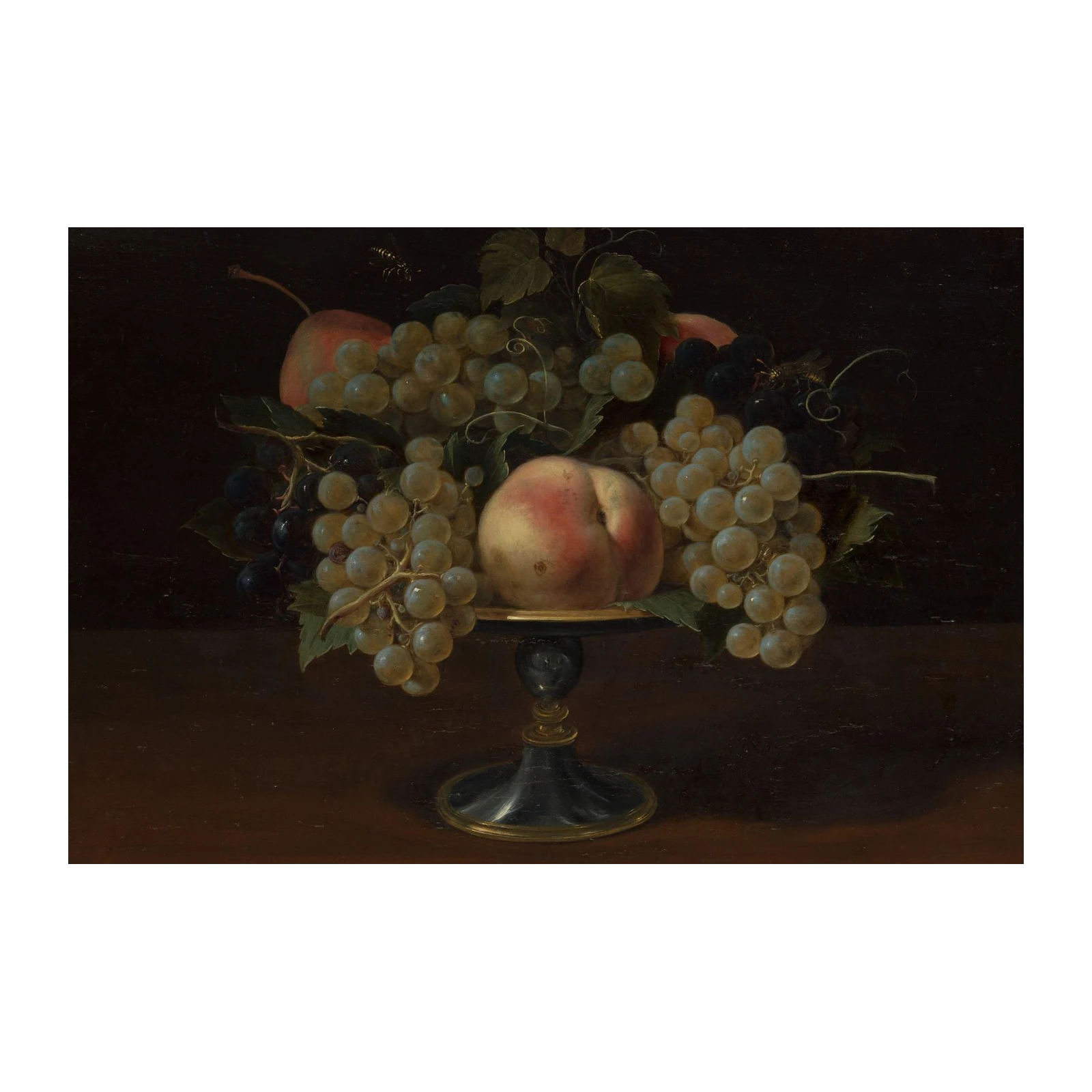 Vibrant Still Life Fruit & Grapes Wall Art