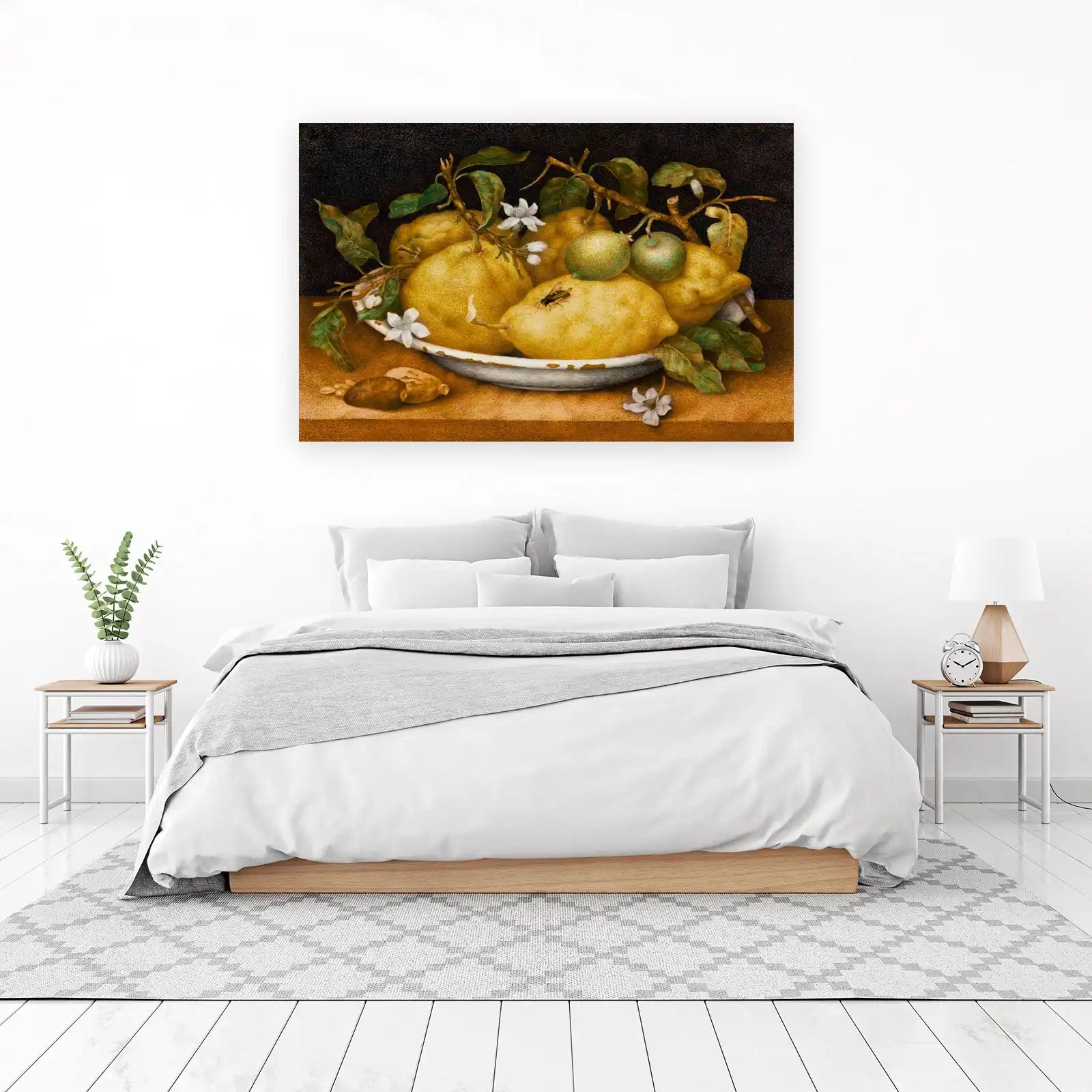 Vibrant Lemon Still Life Wall Art