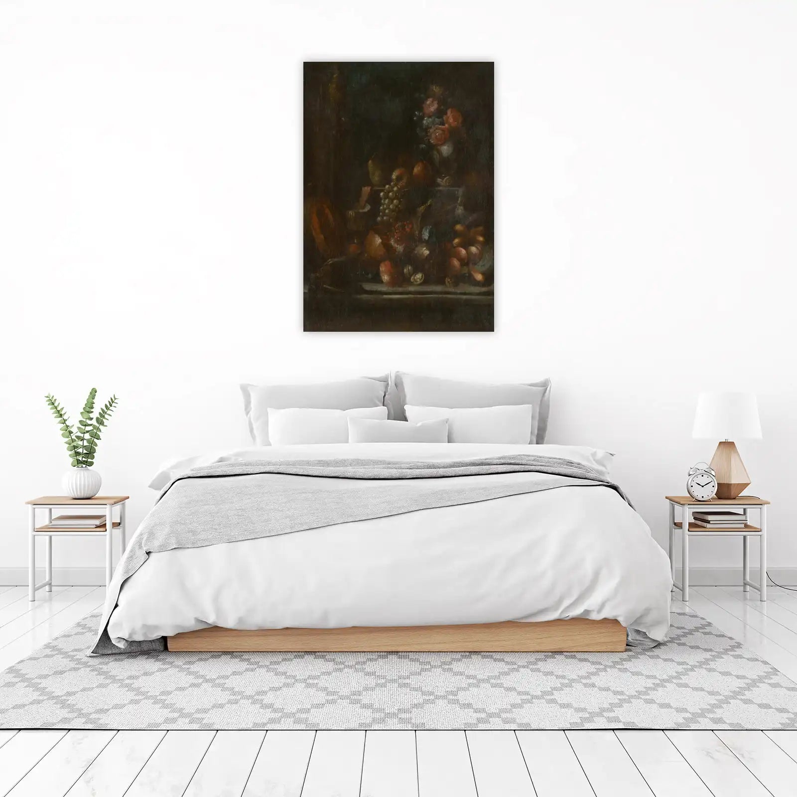 Baroque Still Life Fruit & Flowers Wall Art