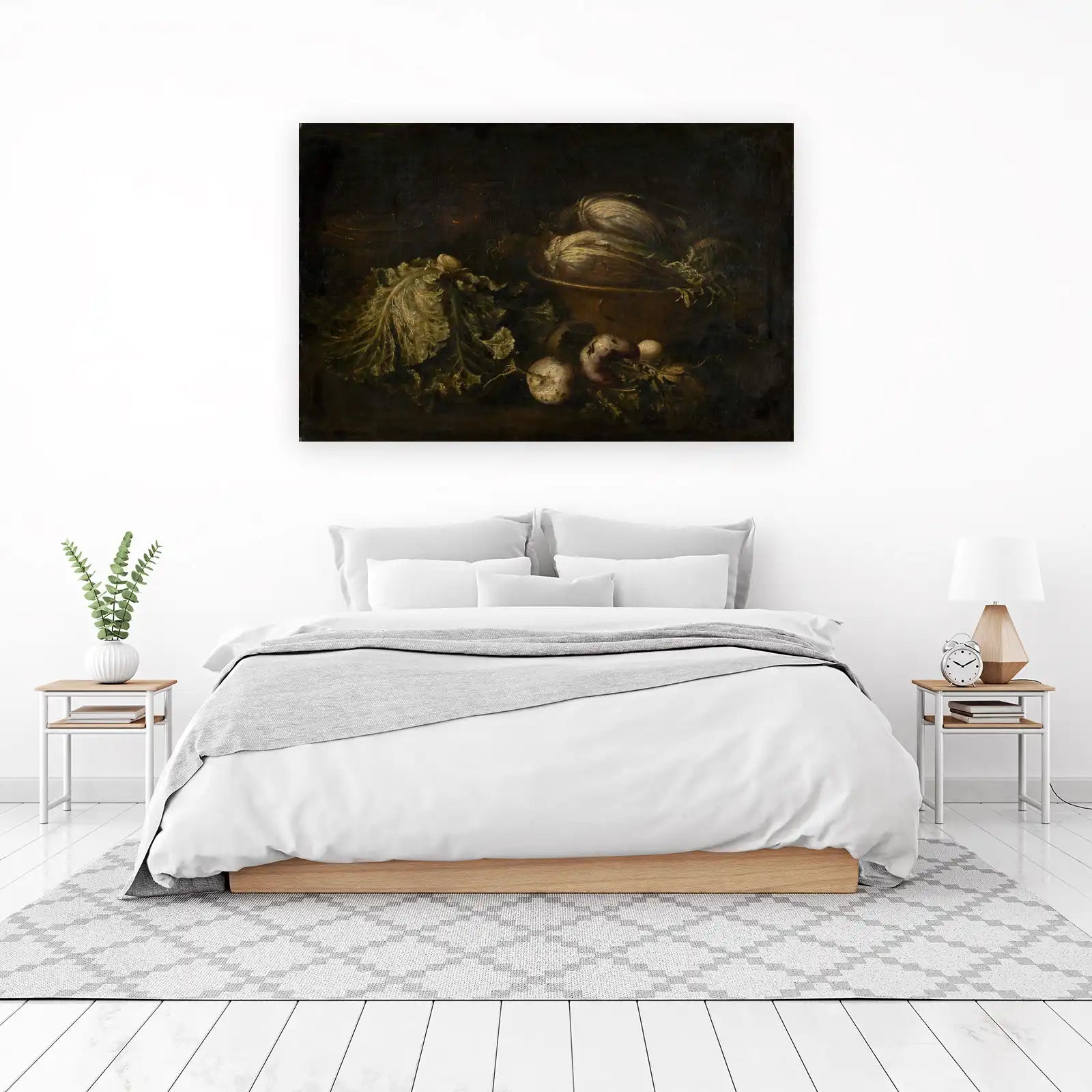 Rustic Vintage Vegetable Still Life Wall Art