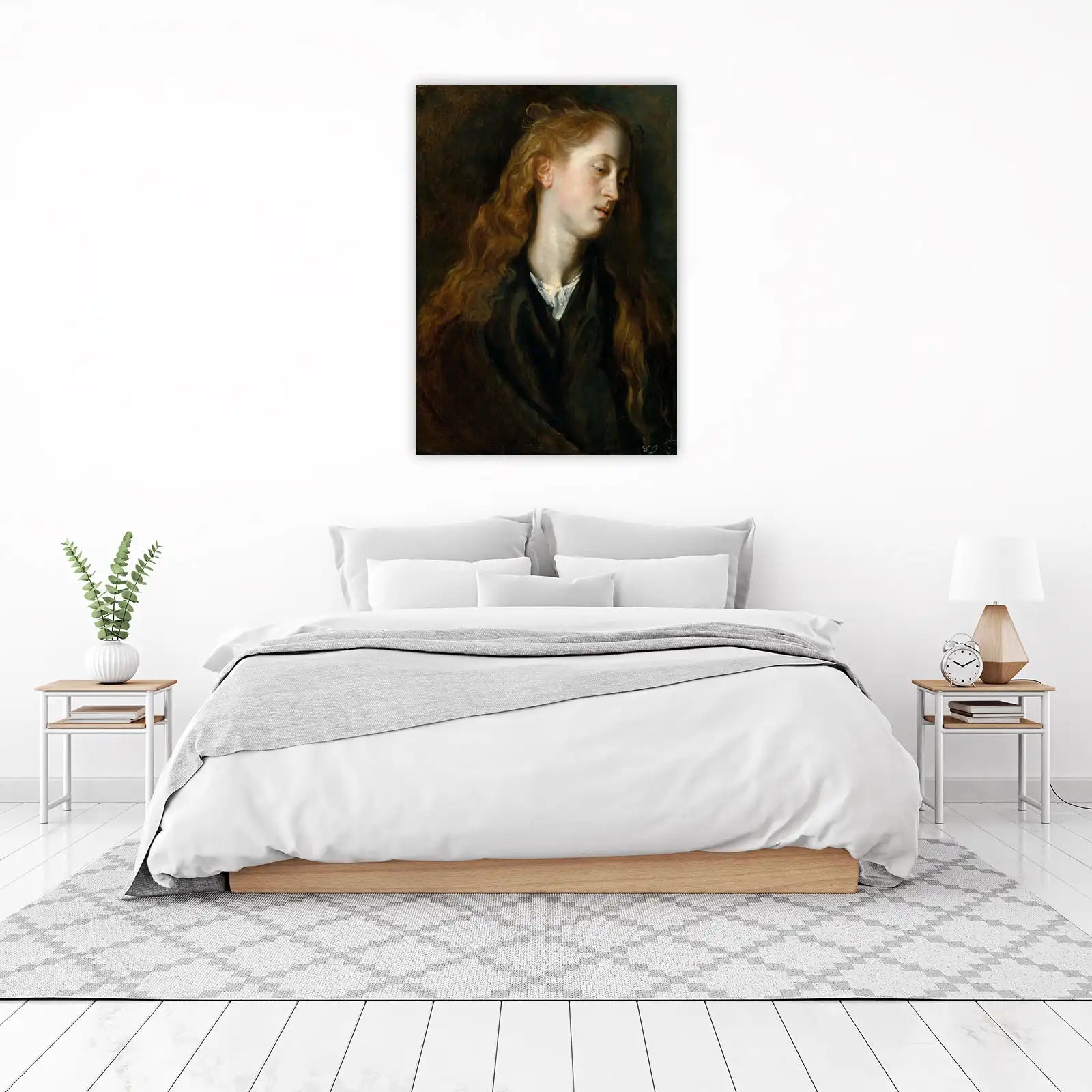 Baroque Portrait of Young Woman Wall Art