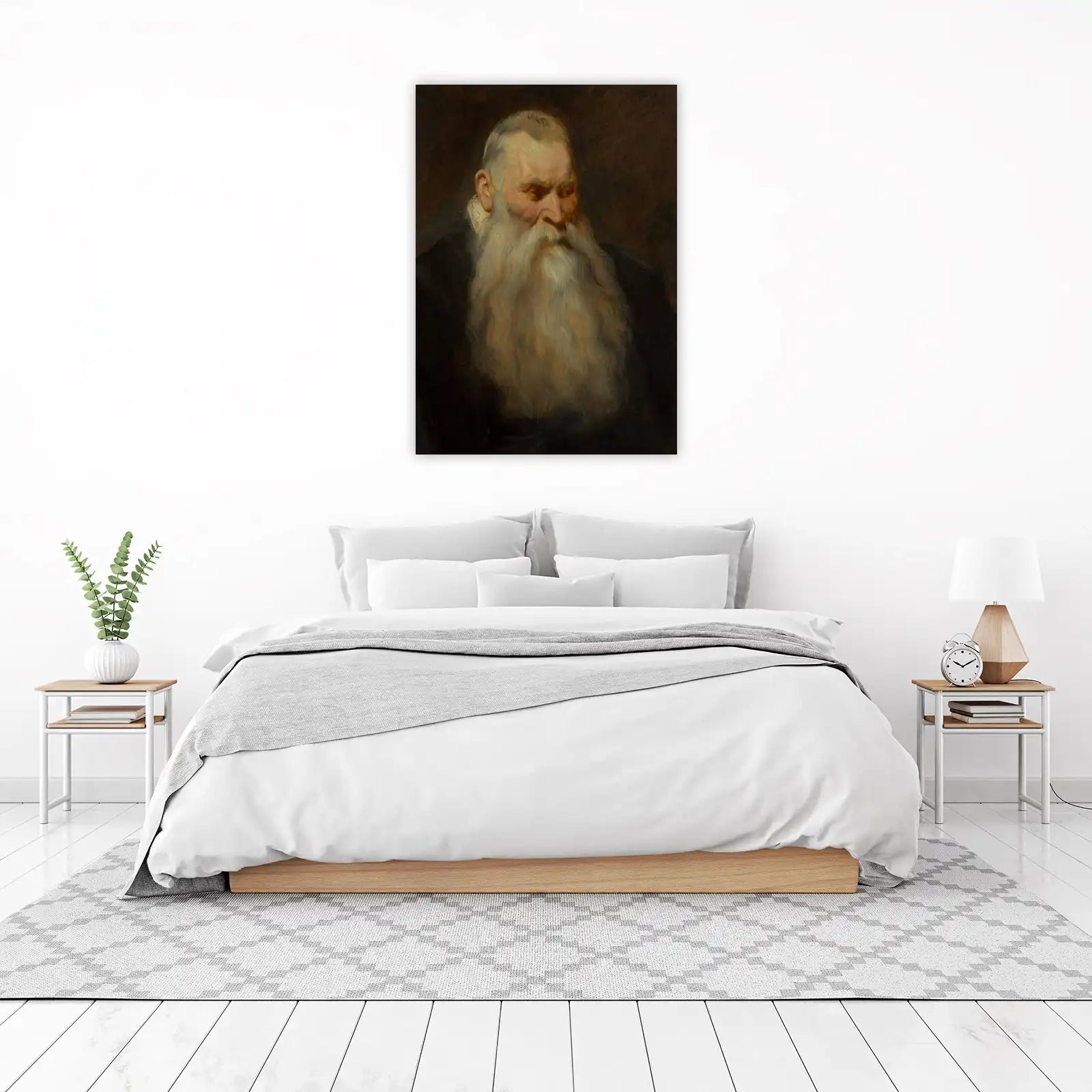 Wise Old Man Portrait Classic Wall Art