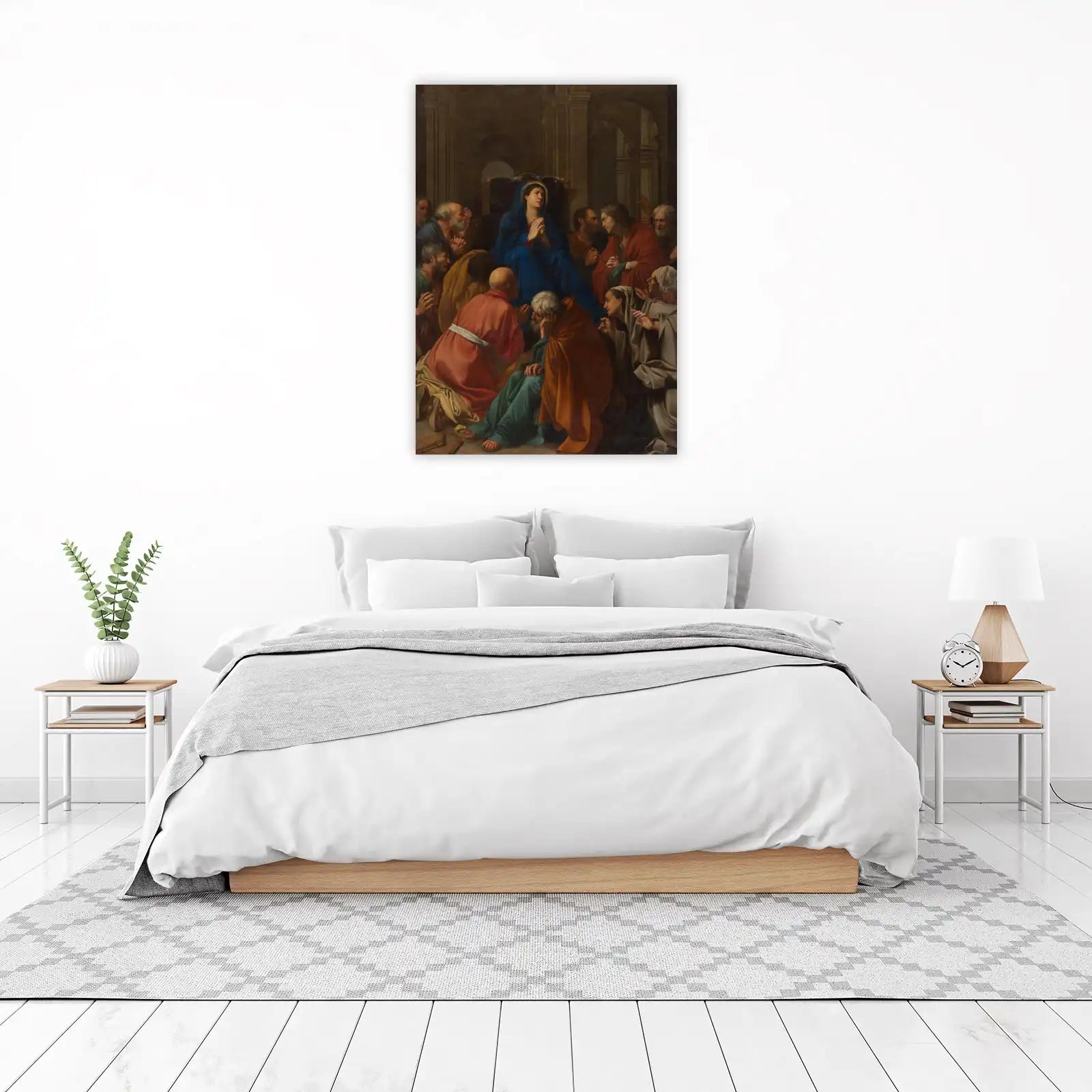 Apostles Gathering Around Mary Wall Art