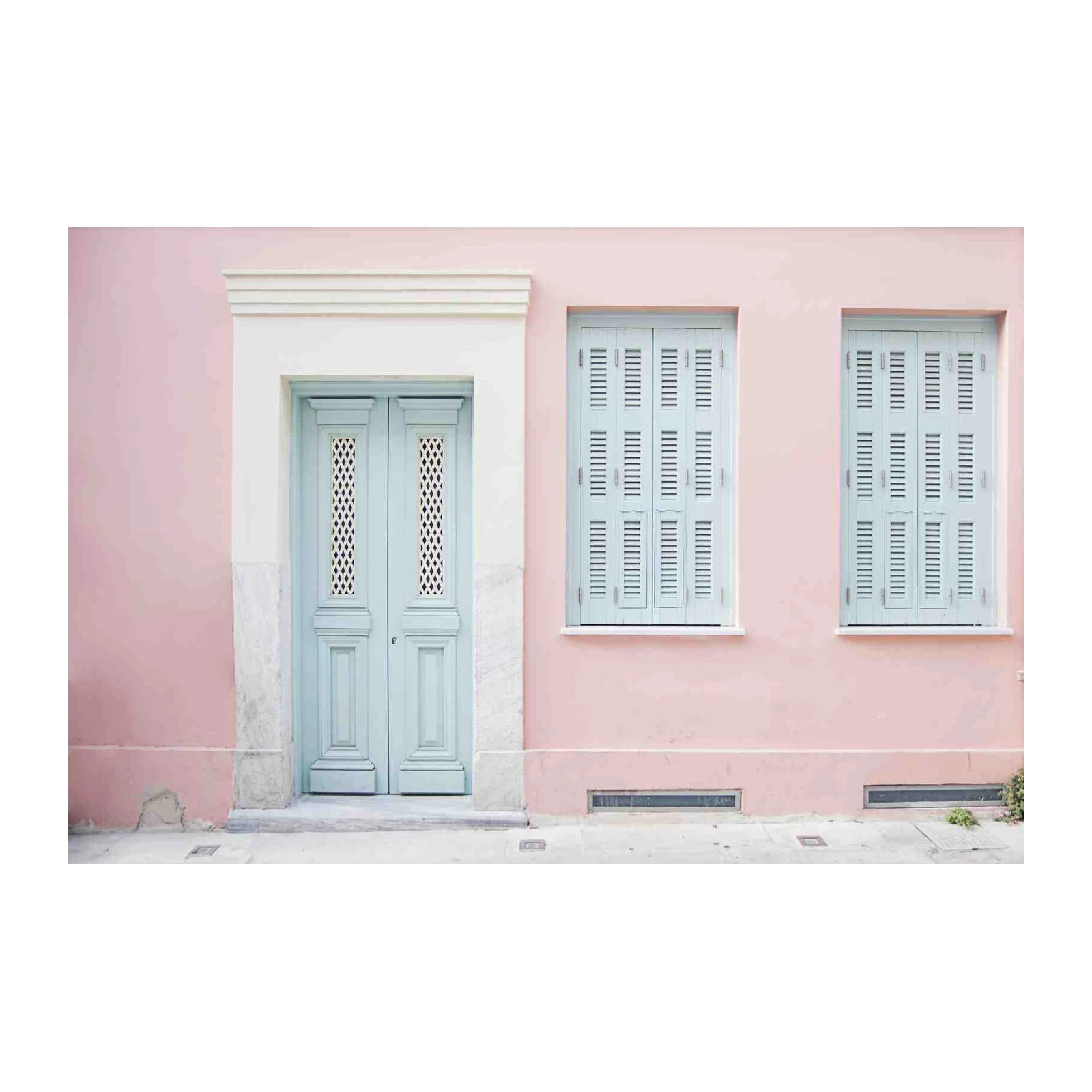 Pastel Doorway & Windows Wall Art
