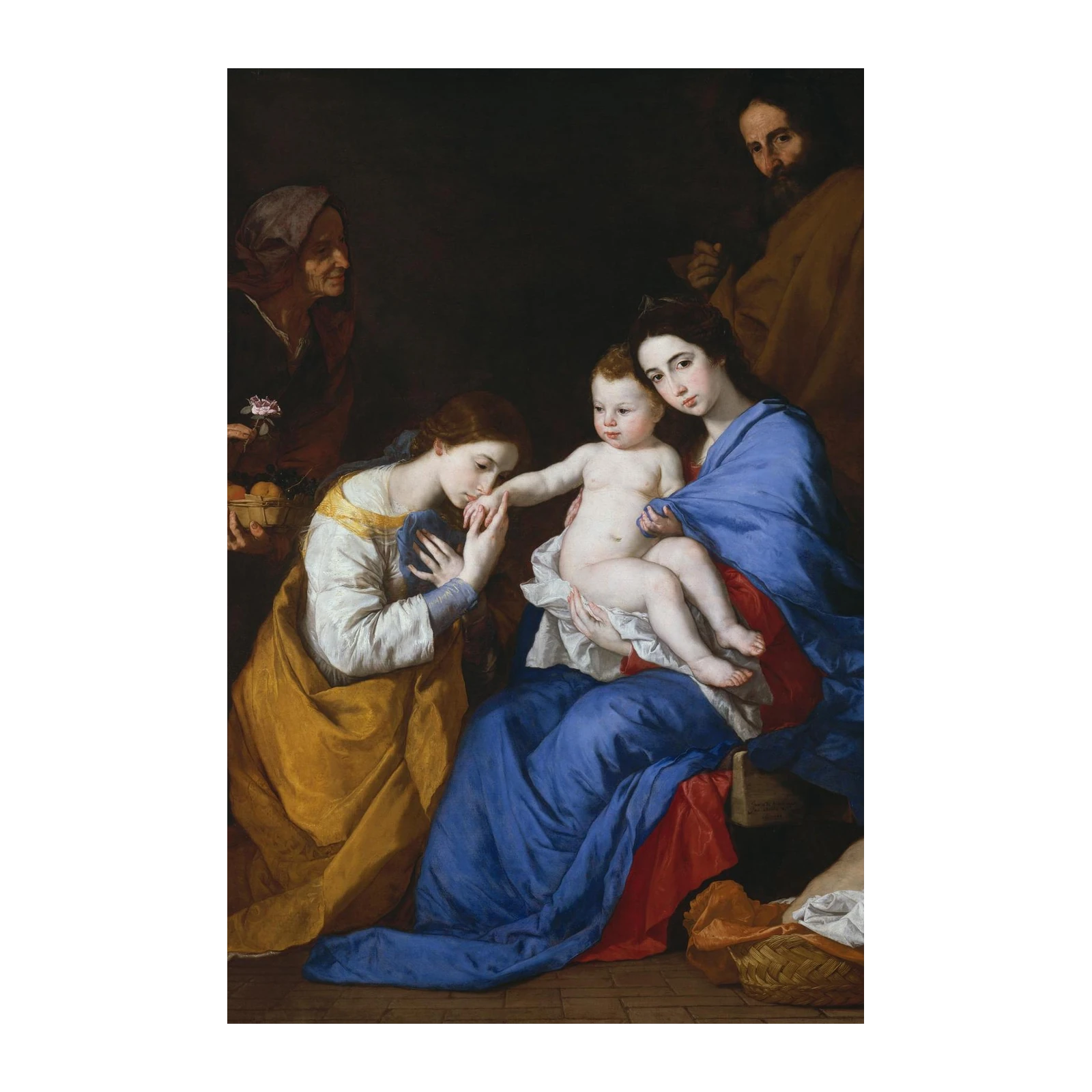 Madonna and Child with Saints Baroque Wall Art
