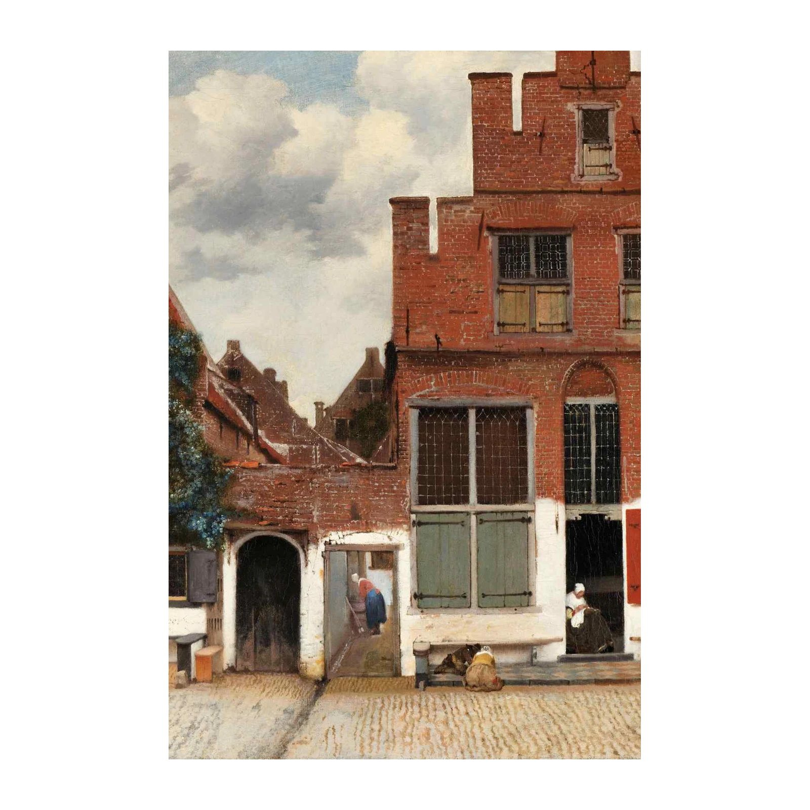 Dutch Courtyard Scene Wall Art
