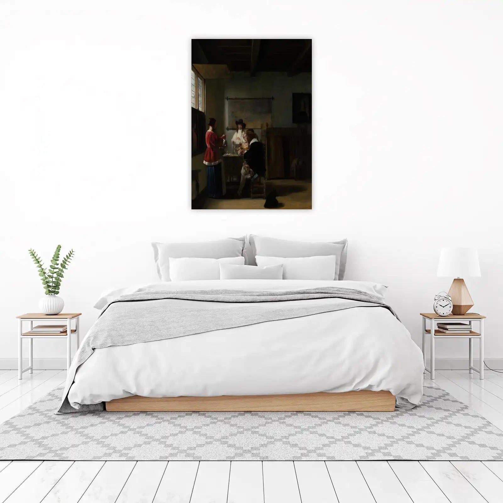 Elegant Dutch Interior Scene Wall Art