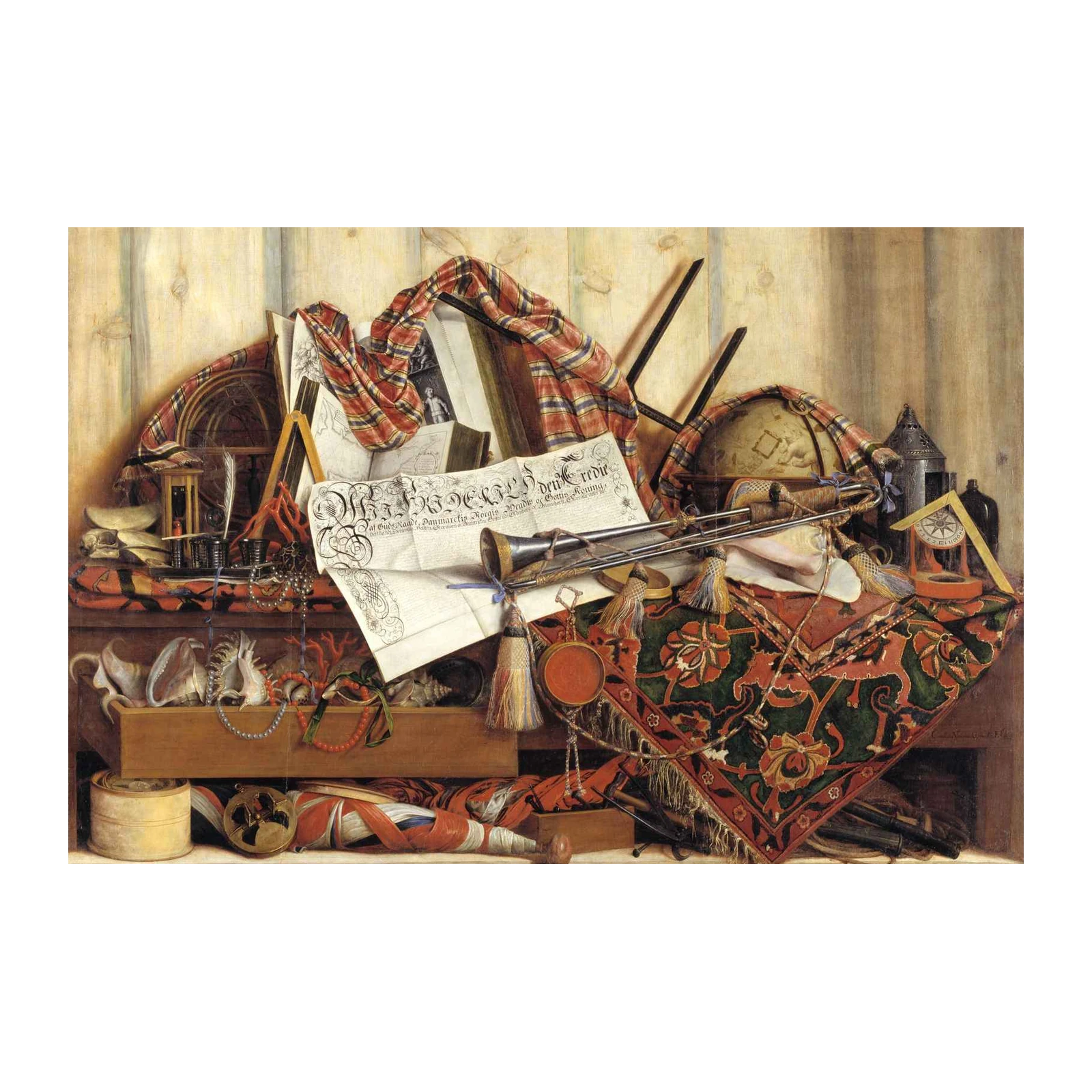 Vanitas Still Life Trumpet Wall Art