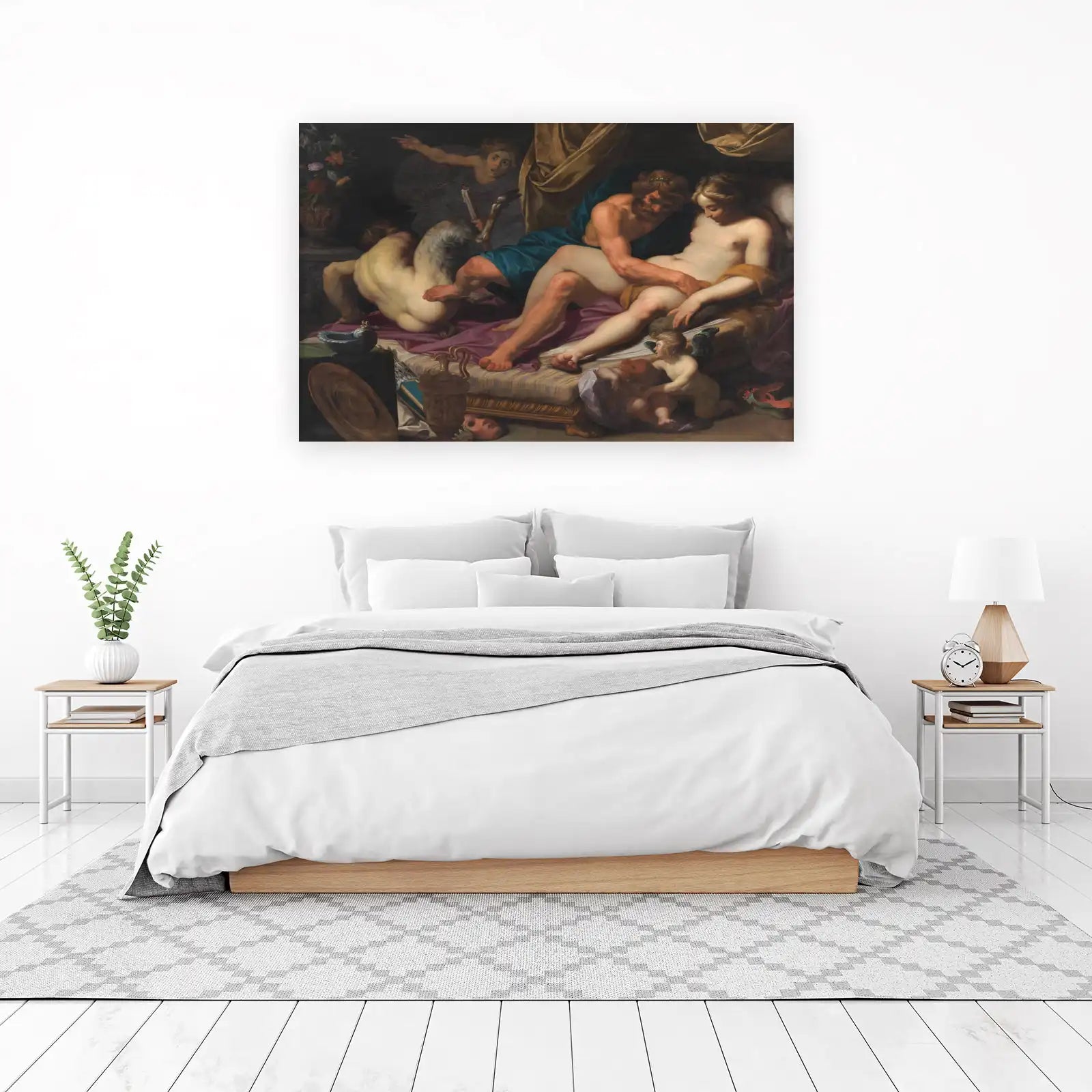 Mythological Embrace Baroque Wall Art