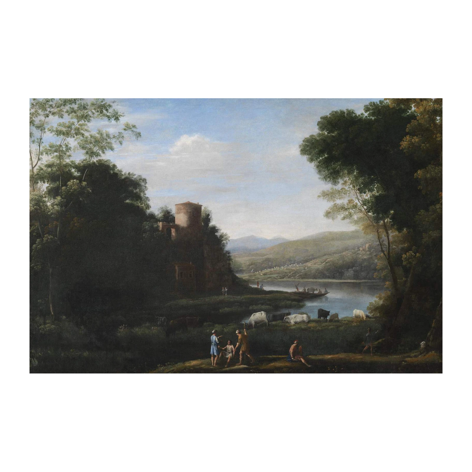 Classical Landscape with Ruins Wall Art