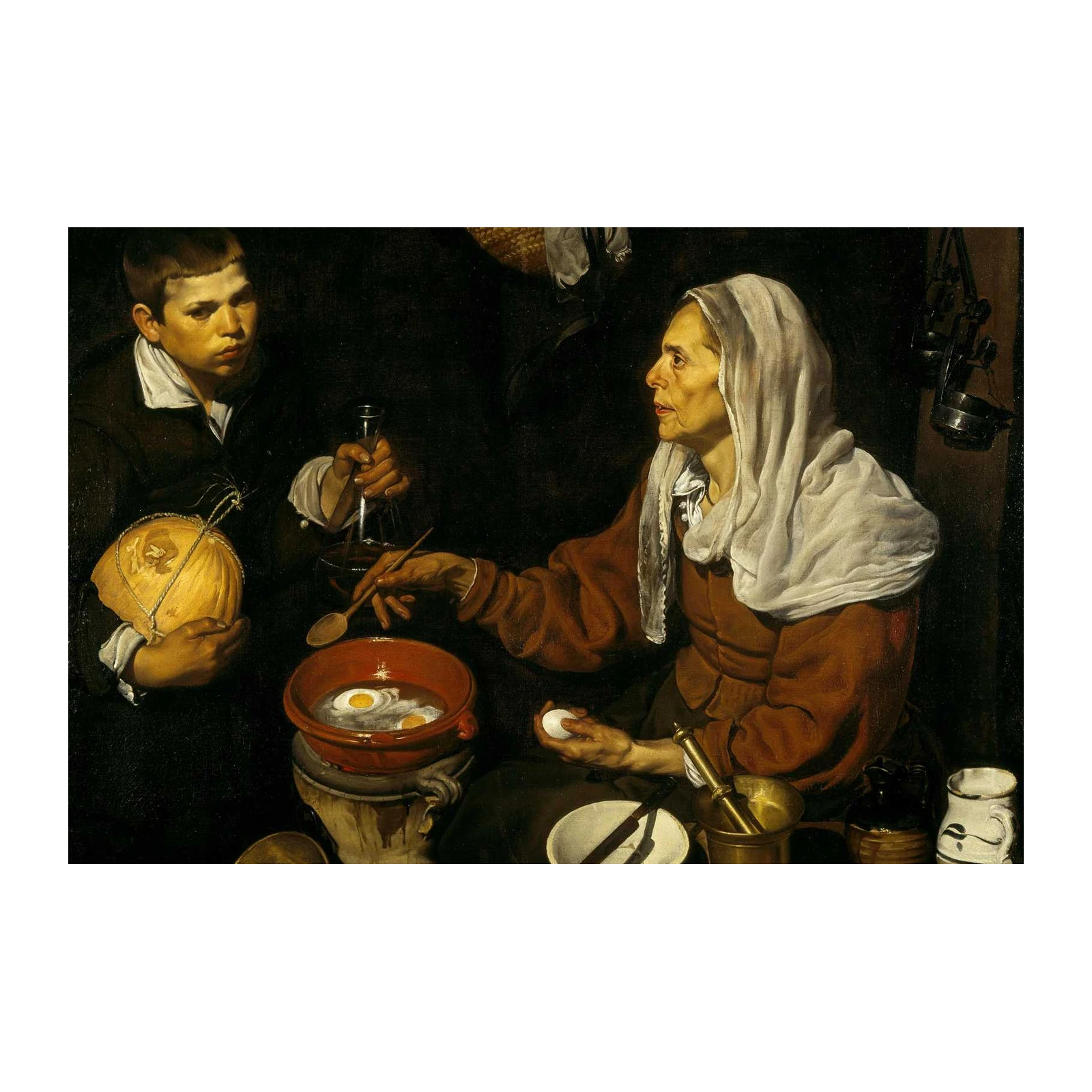 Old Masters Kitchen Scene Wall Art