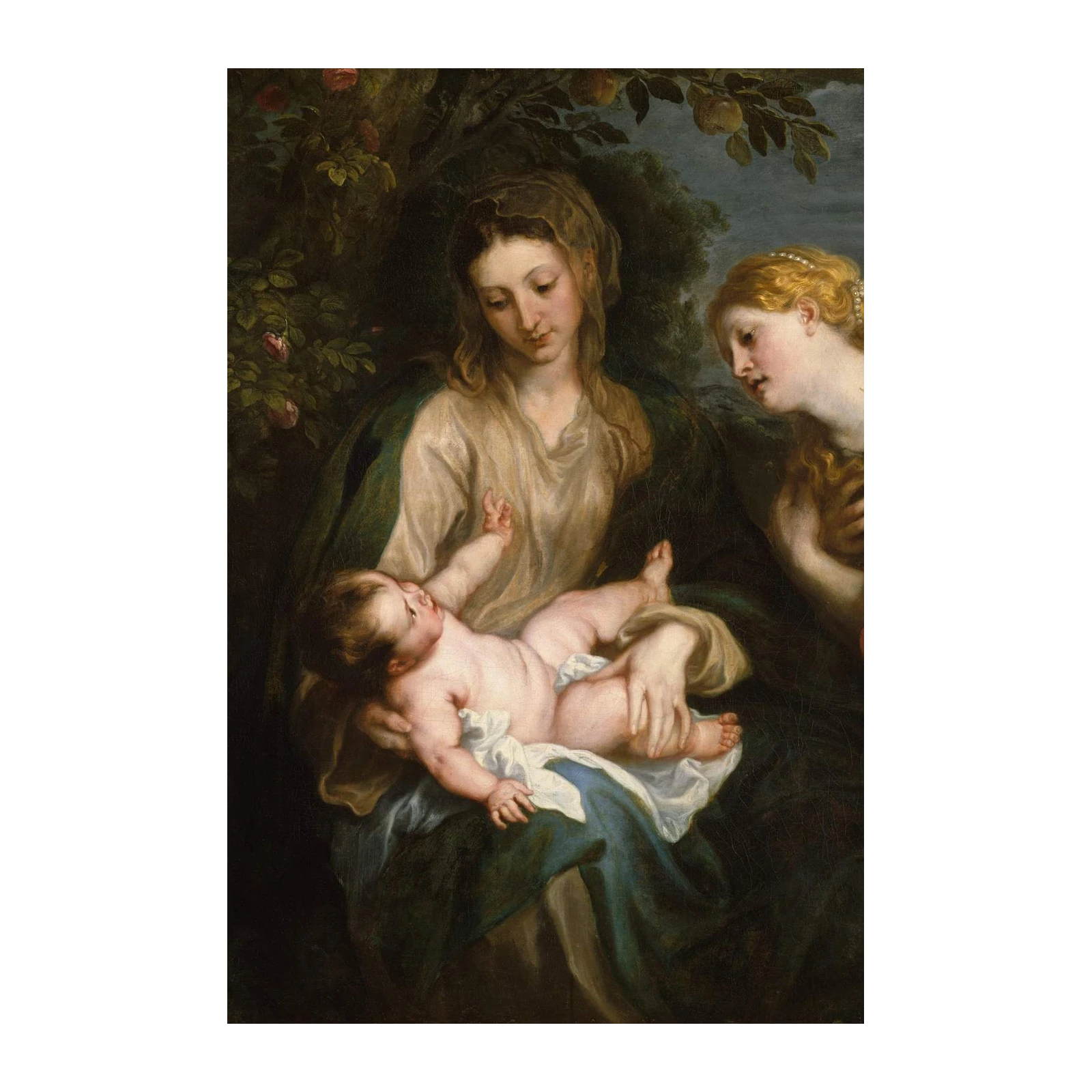 Madonna and Child with Saint Catherine Wall Art
