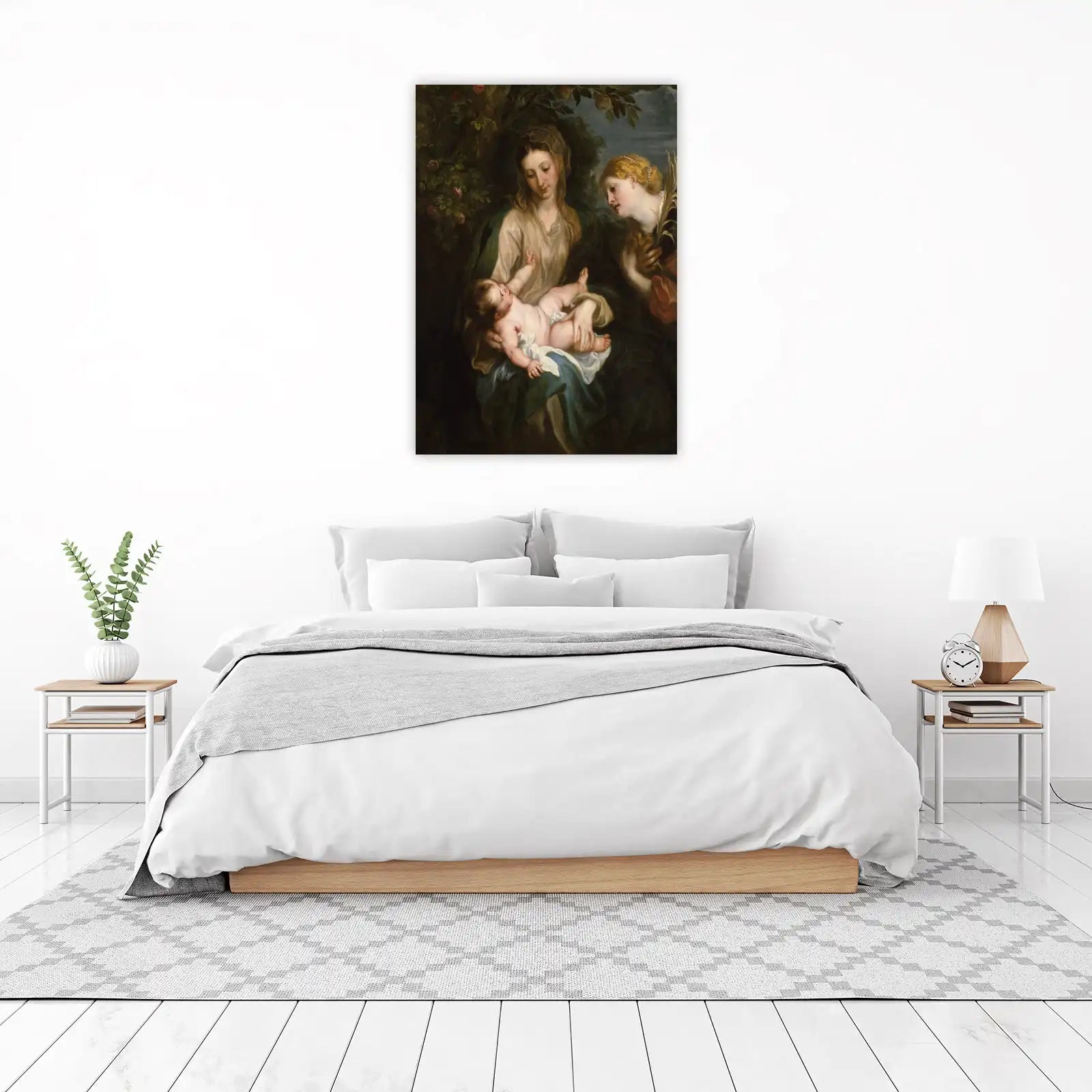 Madonna and Child with Saint Catherine Wall Art