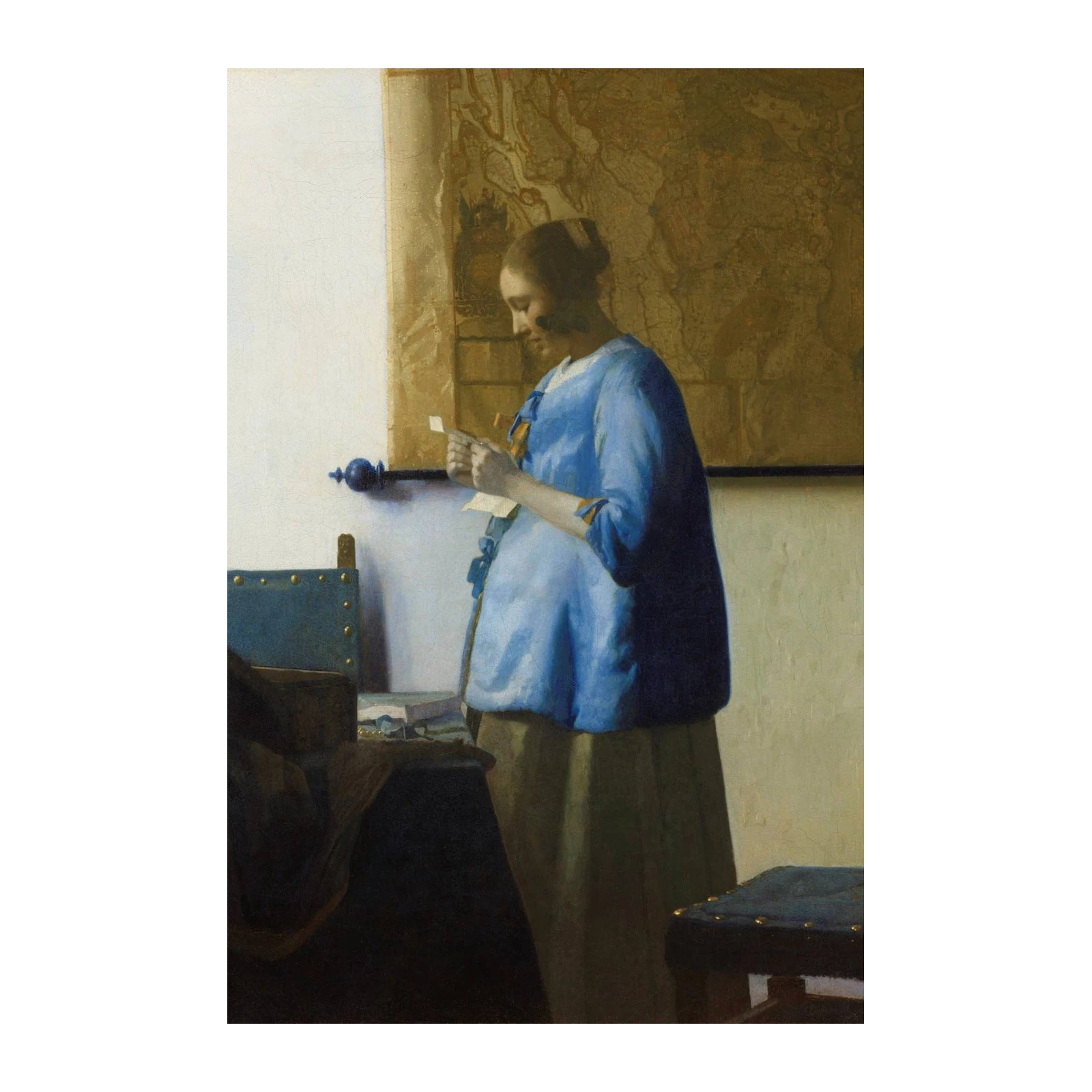 Vermeer's Woman with a Letter Wall Art