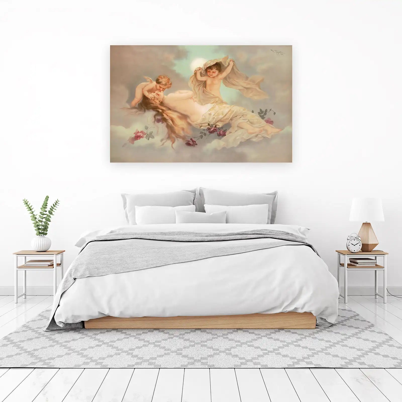 Romantic Cherubs & Venus Cloudscape Wall Art