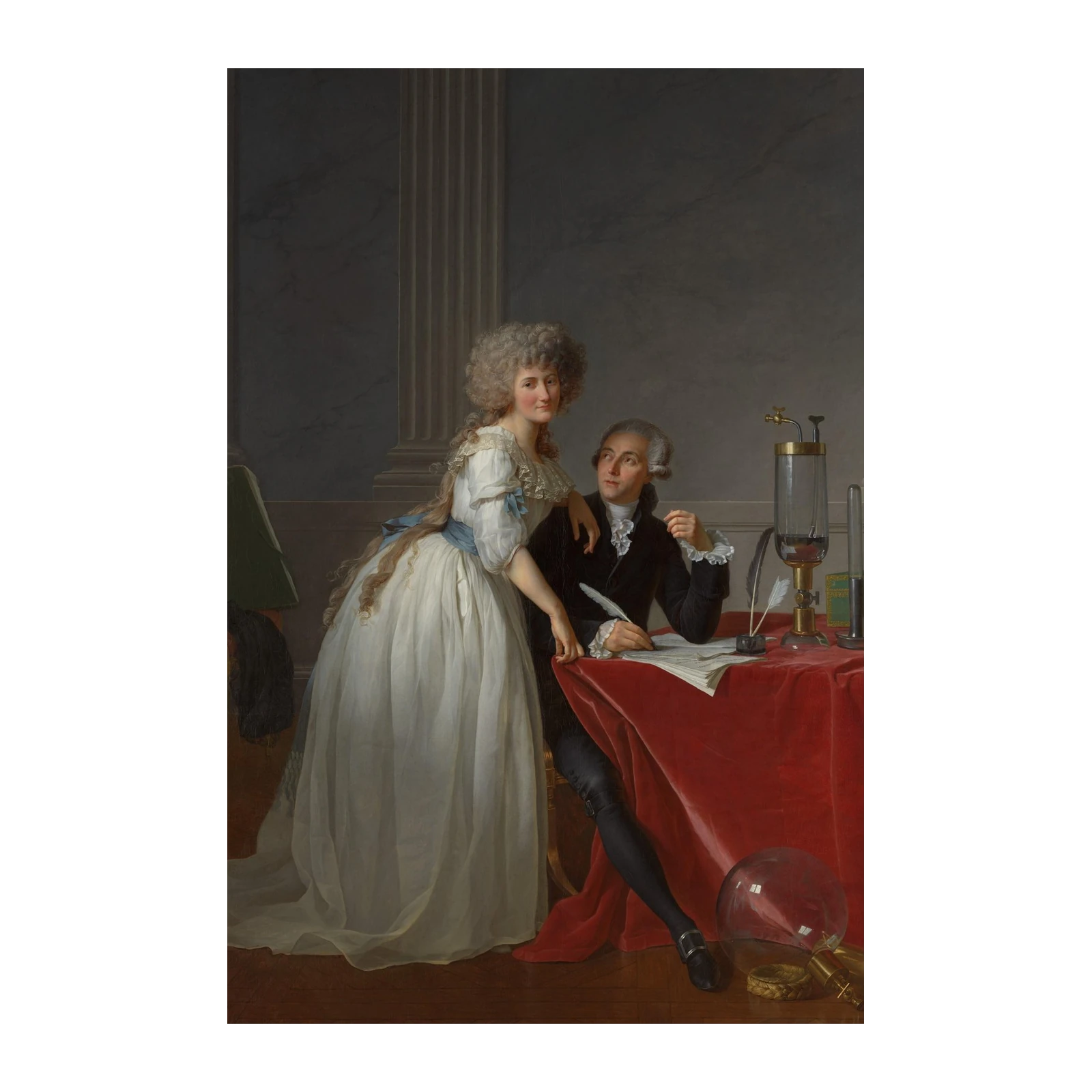 Lavoisier and His Wife Portrait Wall Art